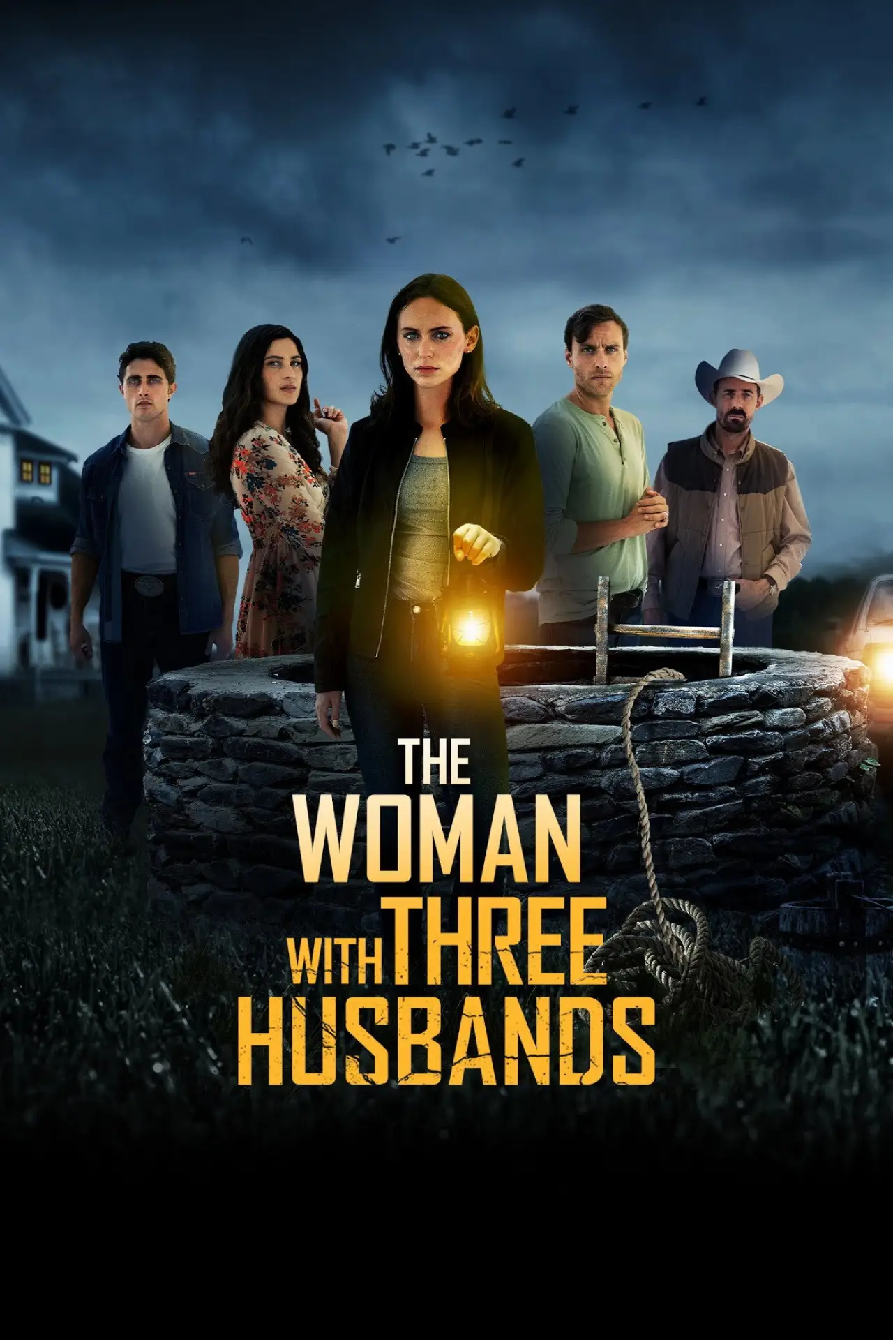 Movie poster "The Woman with Three Husbands"