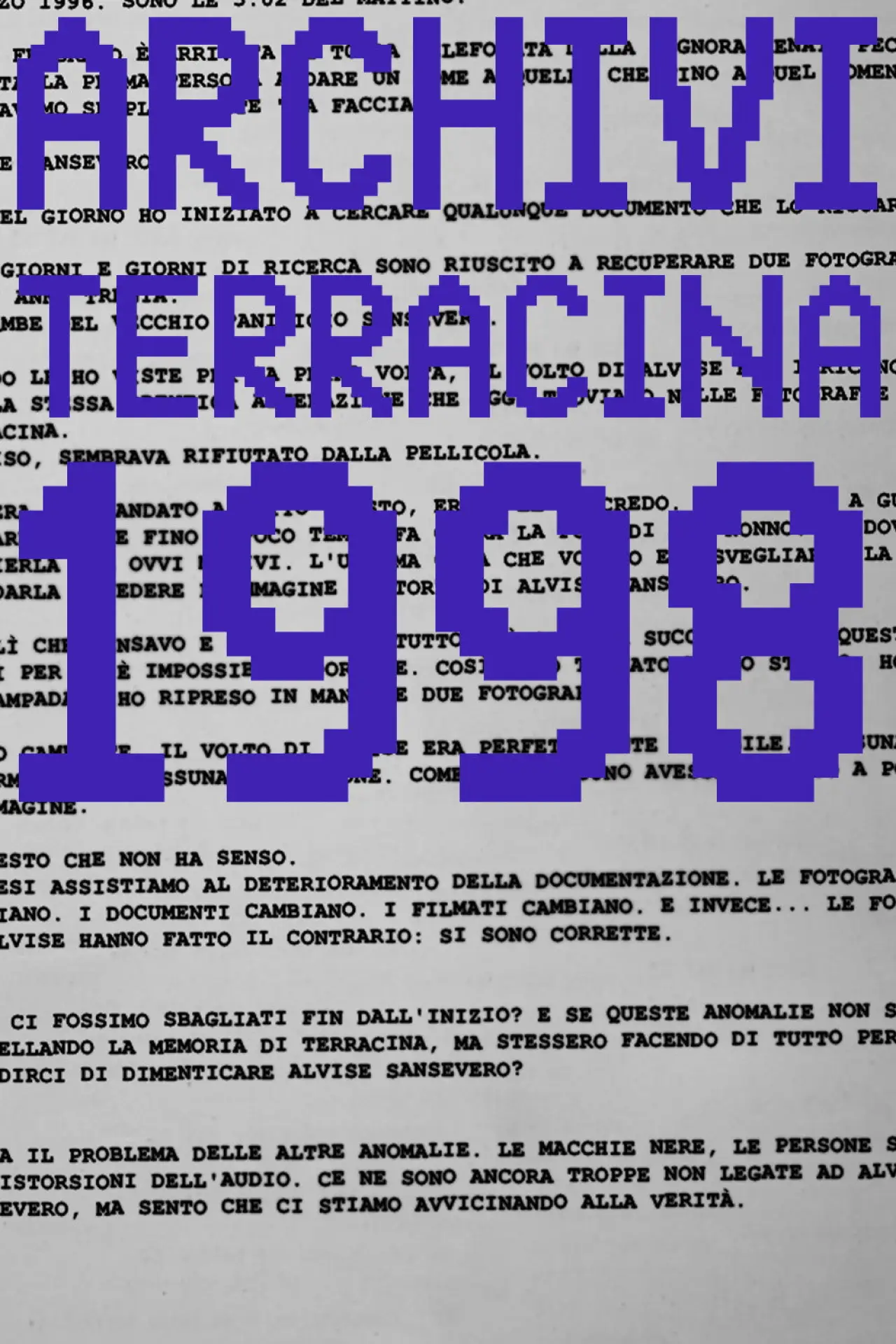 Movie poster "Archivi Terracina - Episodio 4"