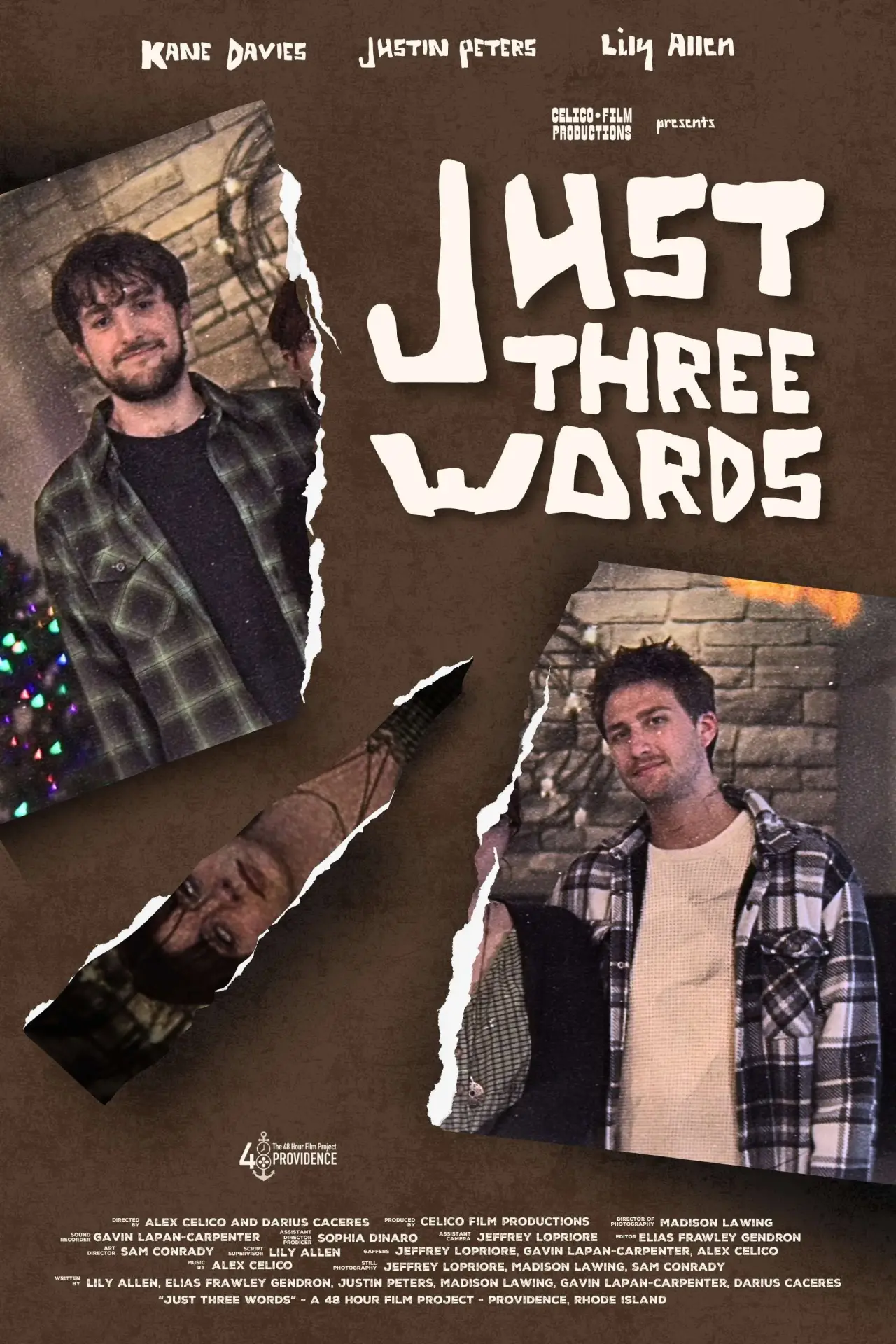 Movie poster "Just Three Words"