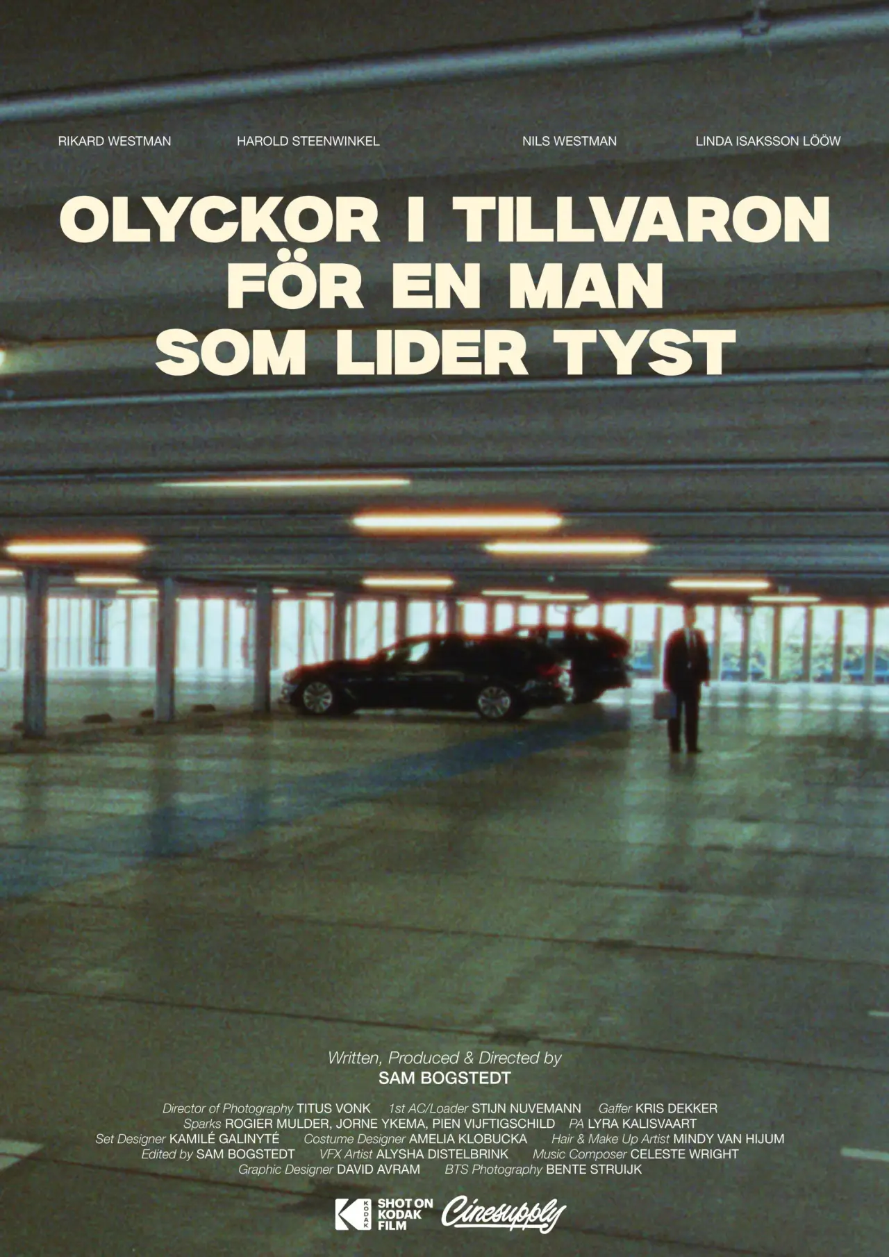 Movie poster "Misfortune in Life, of a man who suffers in silence"