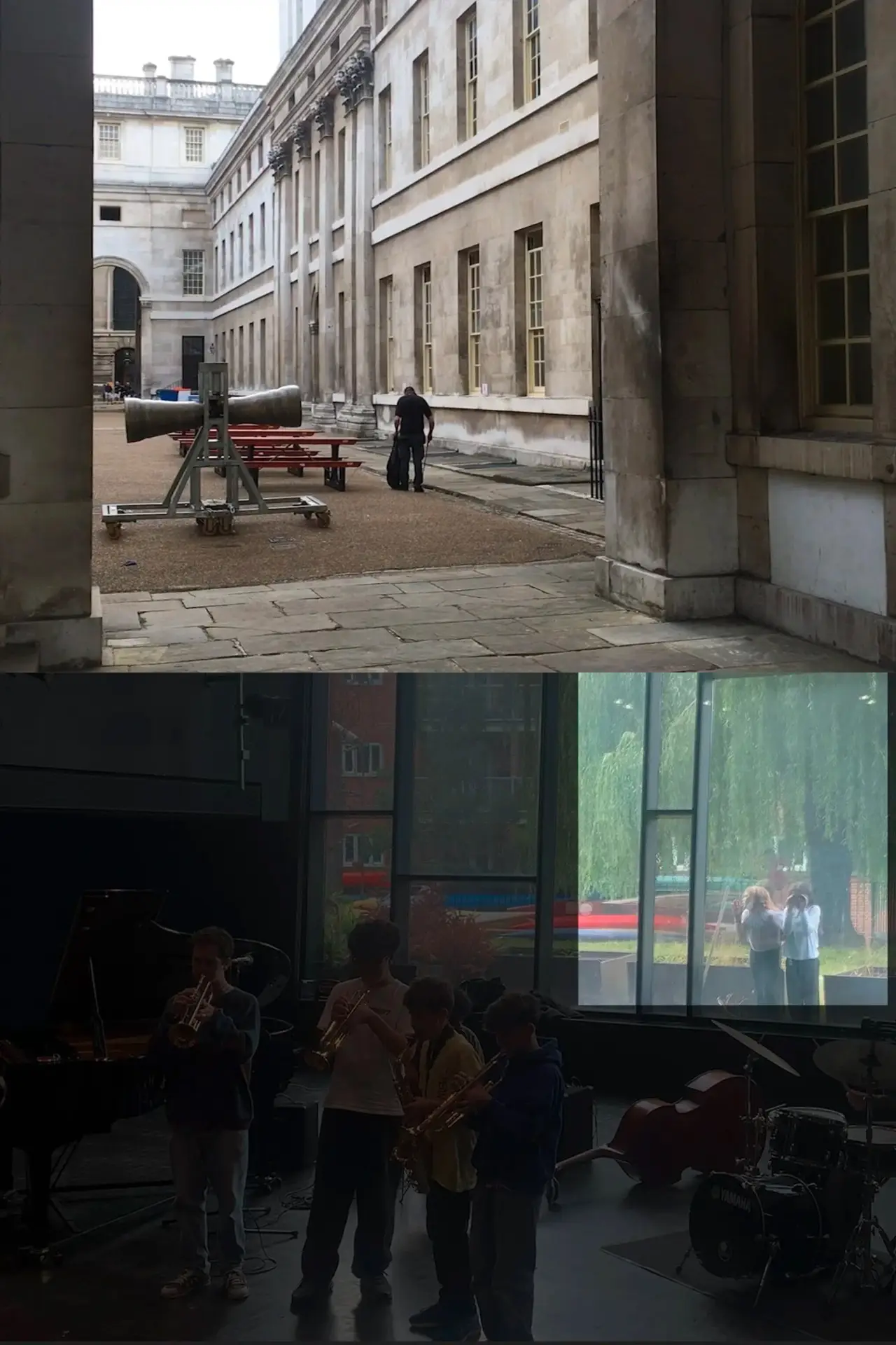 Movie poster "Four Films about Music (Silent Jazz / Orchestra / Pause / Interior Music)"