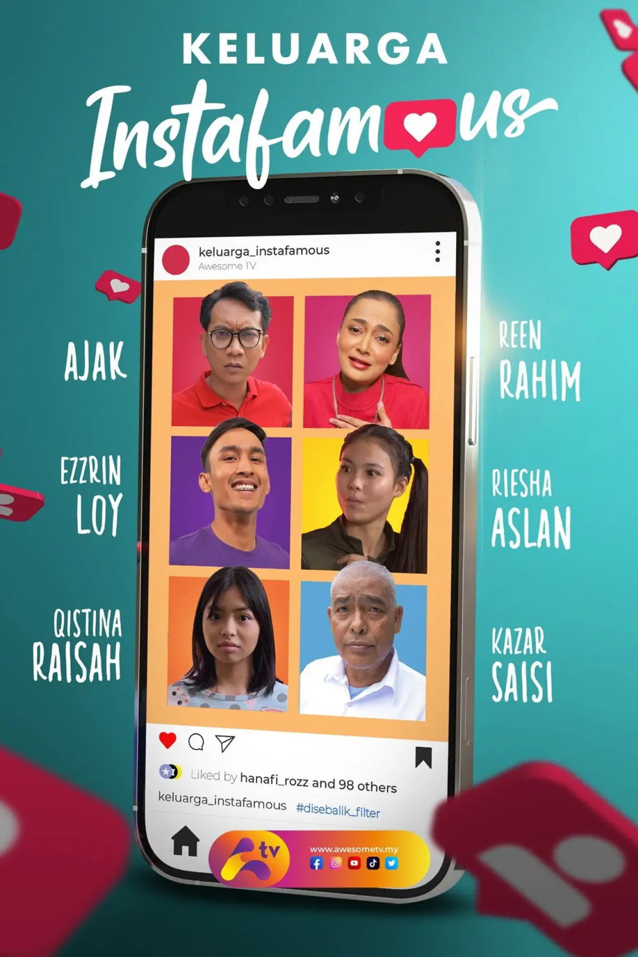 Movie poster "Keluarga Instafamous"