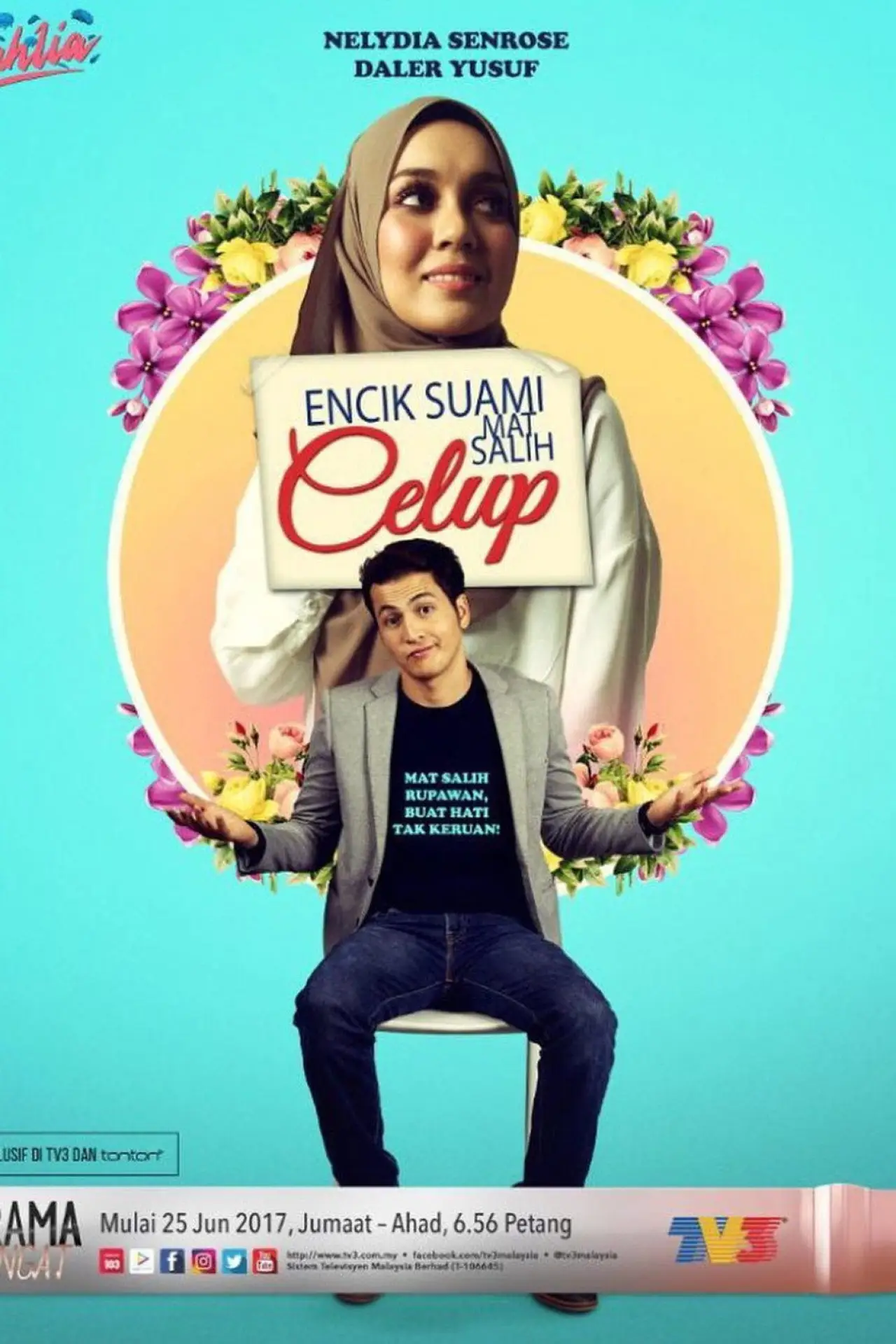 Movie poster "Encik Suami Mat Salih Celup"