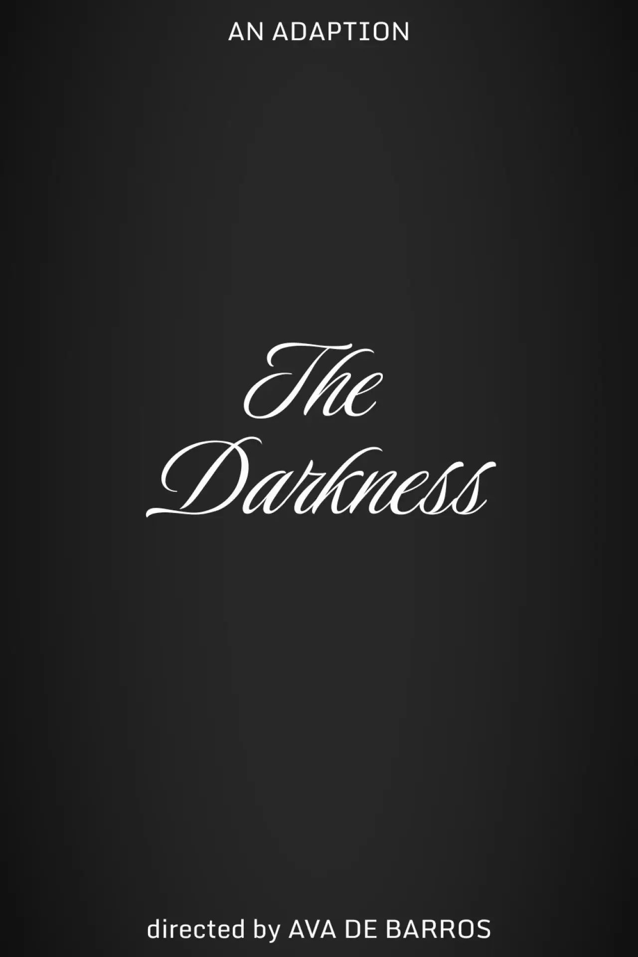 Movie poster "The Darkness"
