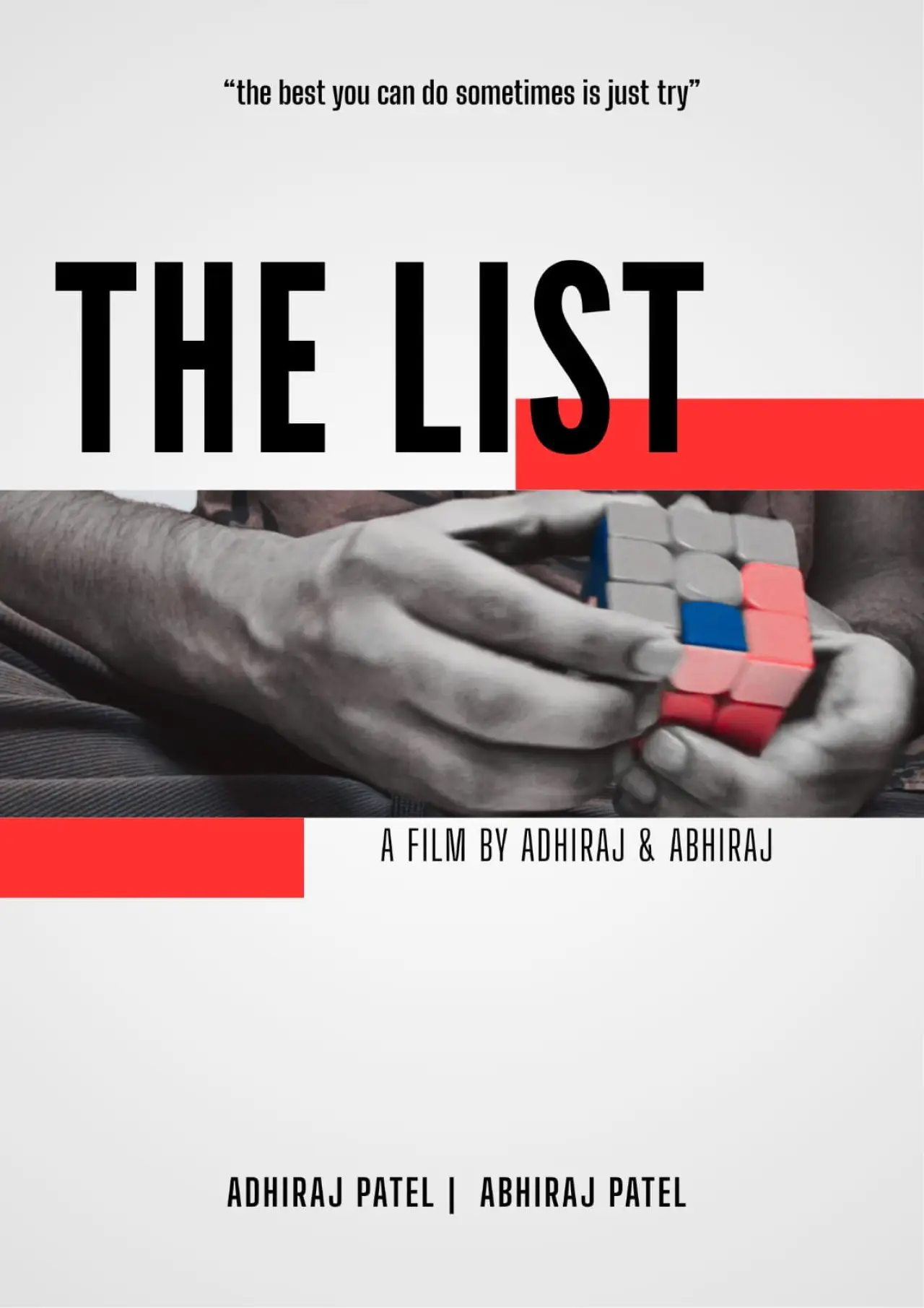 Movie poster "The List."