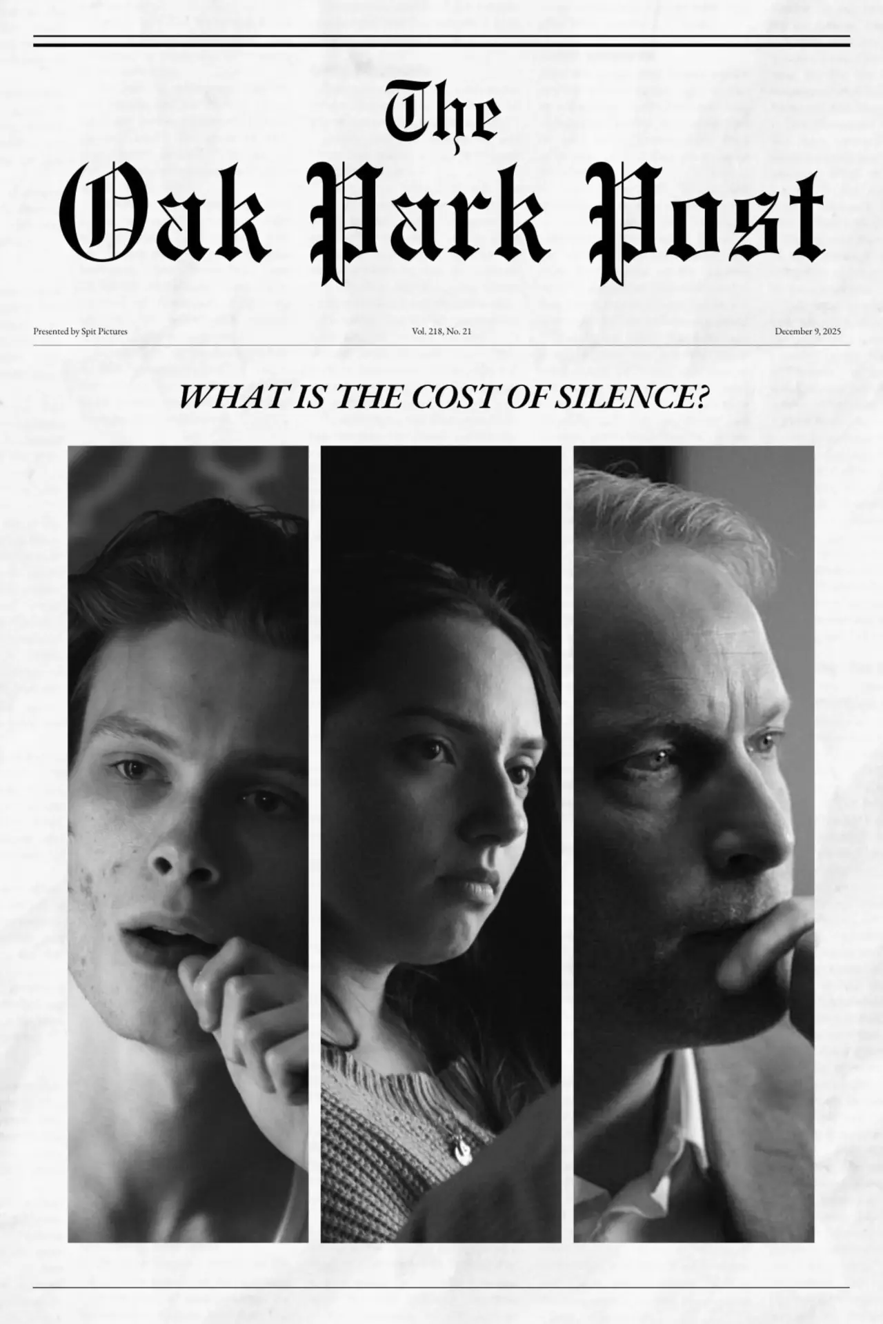 Movie poster "The Oak Park Post"