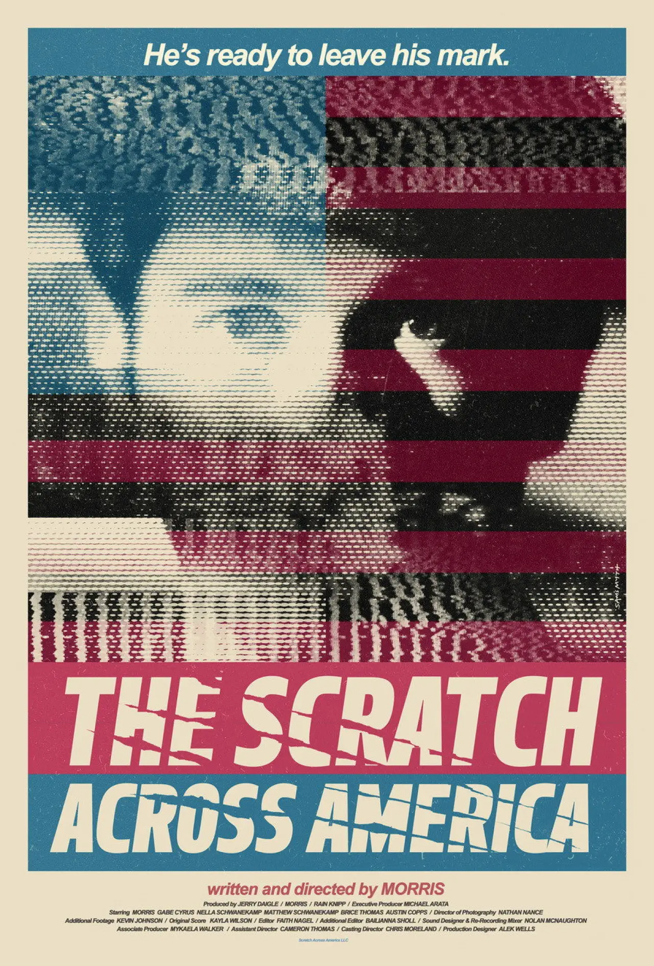 Movie poster "The Scratch Across America"