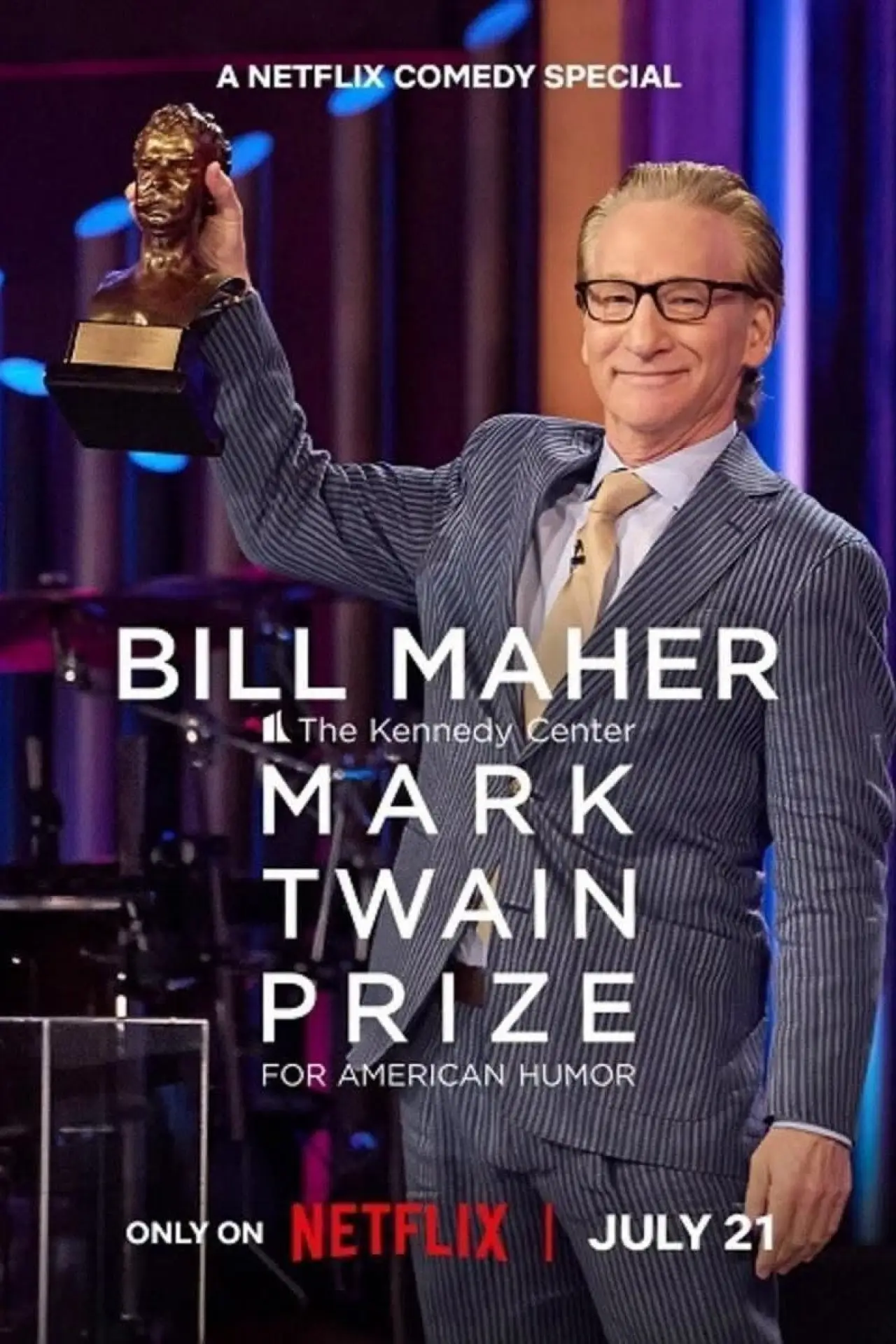 Movie poster "Bill Maher: The Kennedy Center Mark Twain Prize for American Humor"