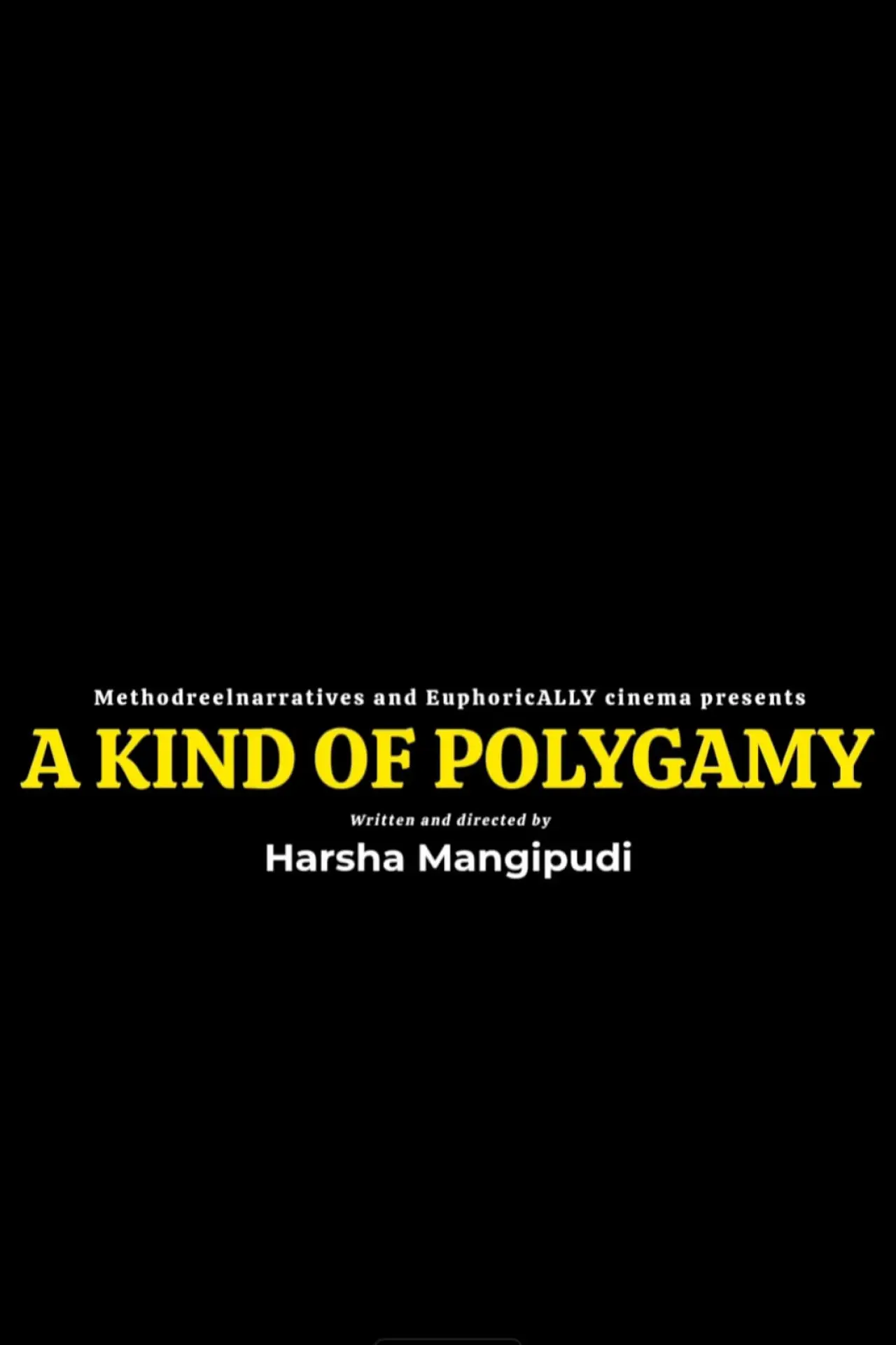 Movie poster "A Kind of Polygamy"
