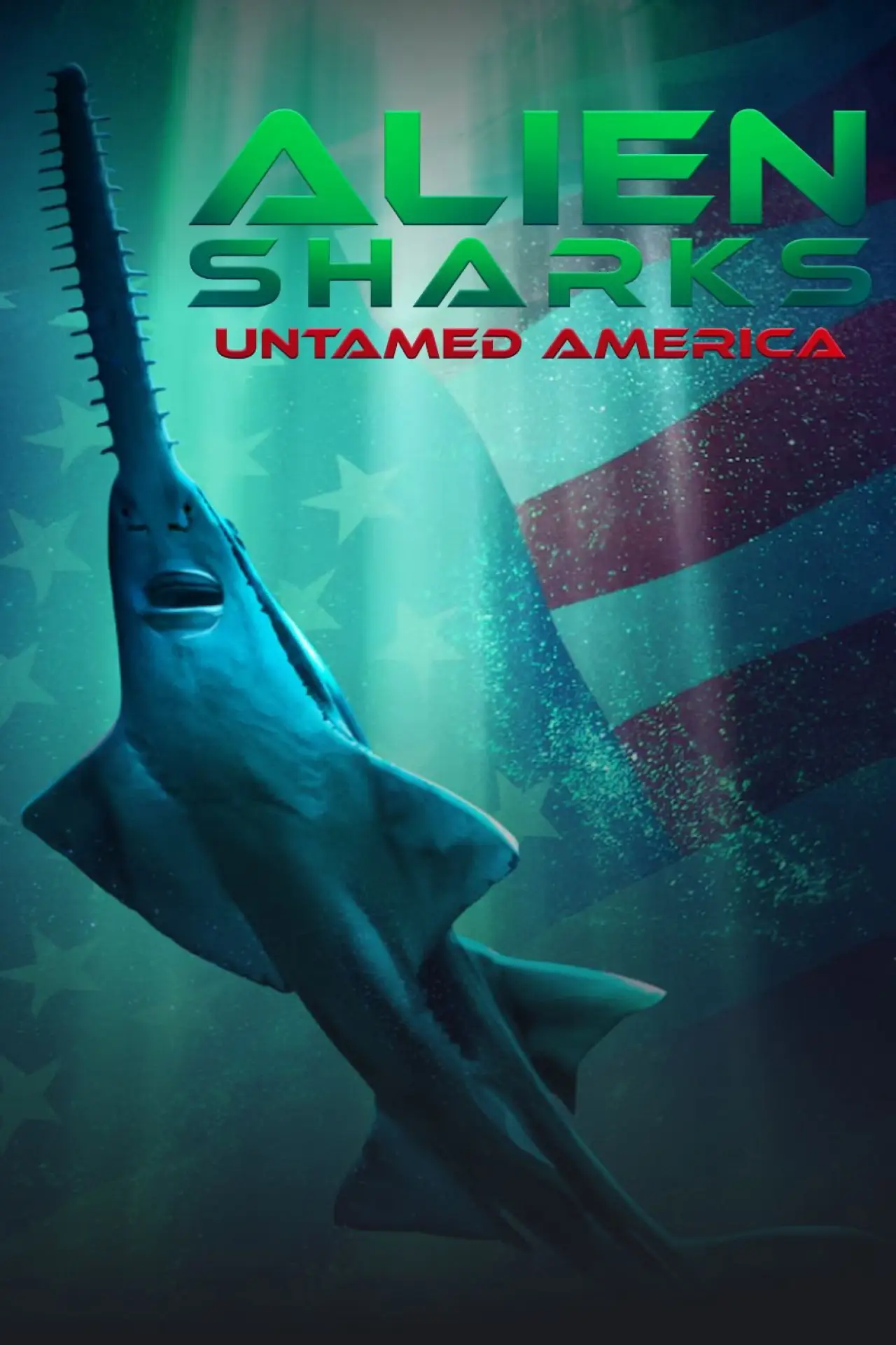 Movie poster "Alien Sharks: Untamed America"
