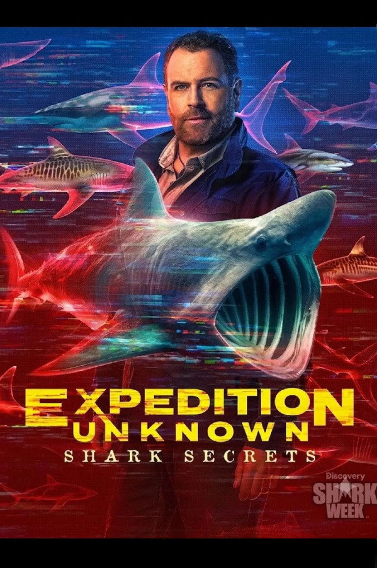Movie poster "Expedition Unknown: Shark Secrets"