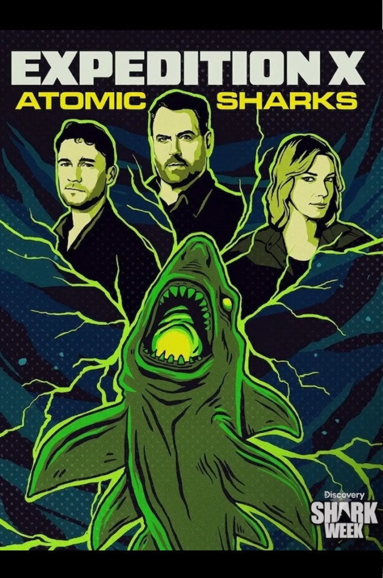 Movie poster "Expedition X: Atomic Sharks"