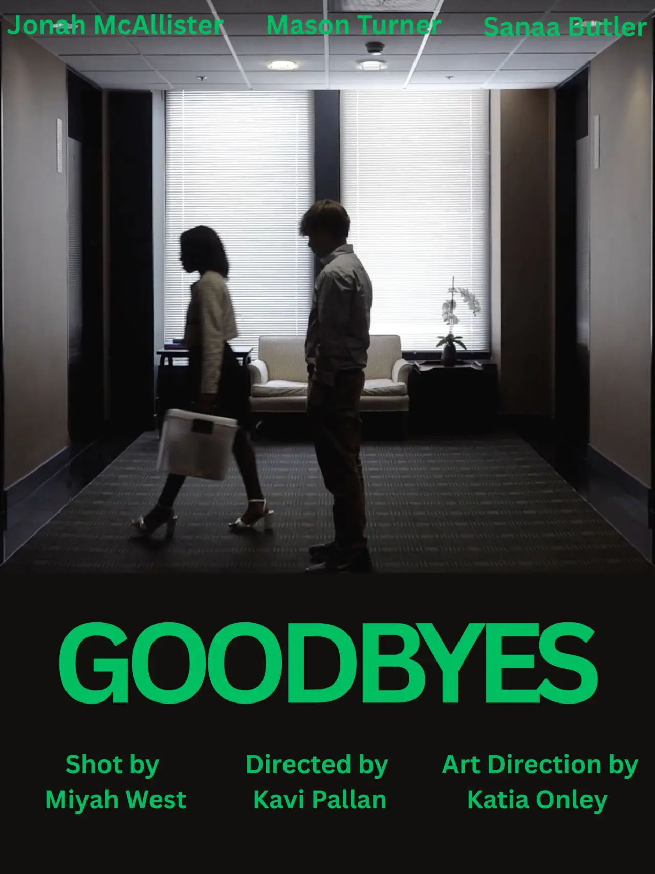Movie poster "Goodbyes"