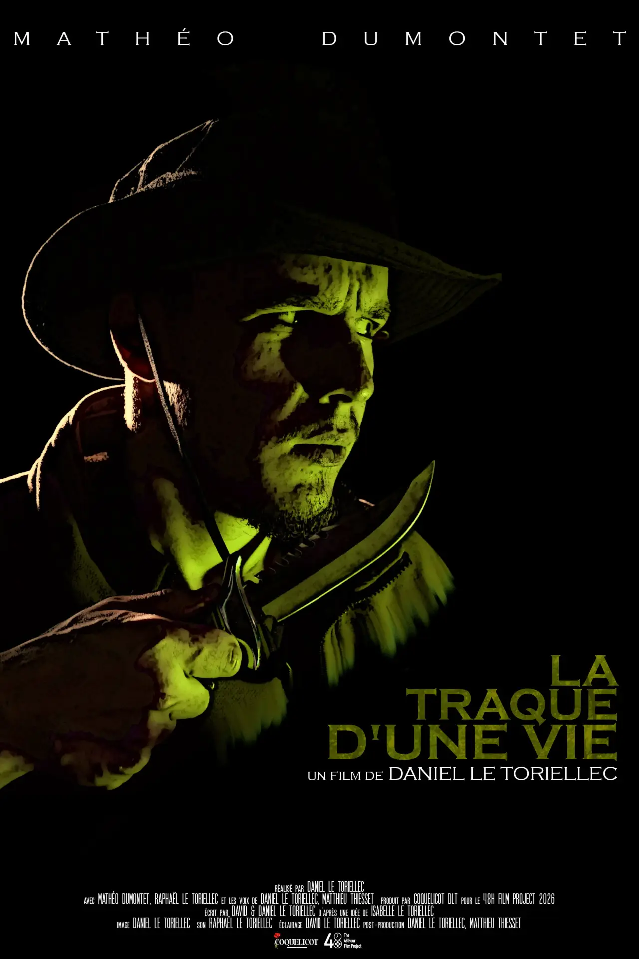 Movie poster "La traque d