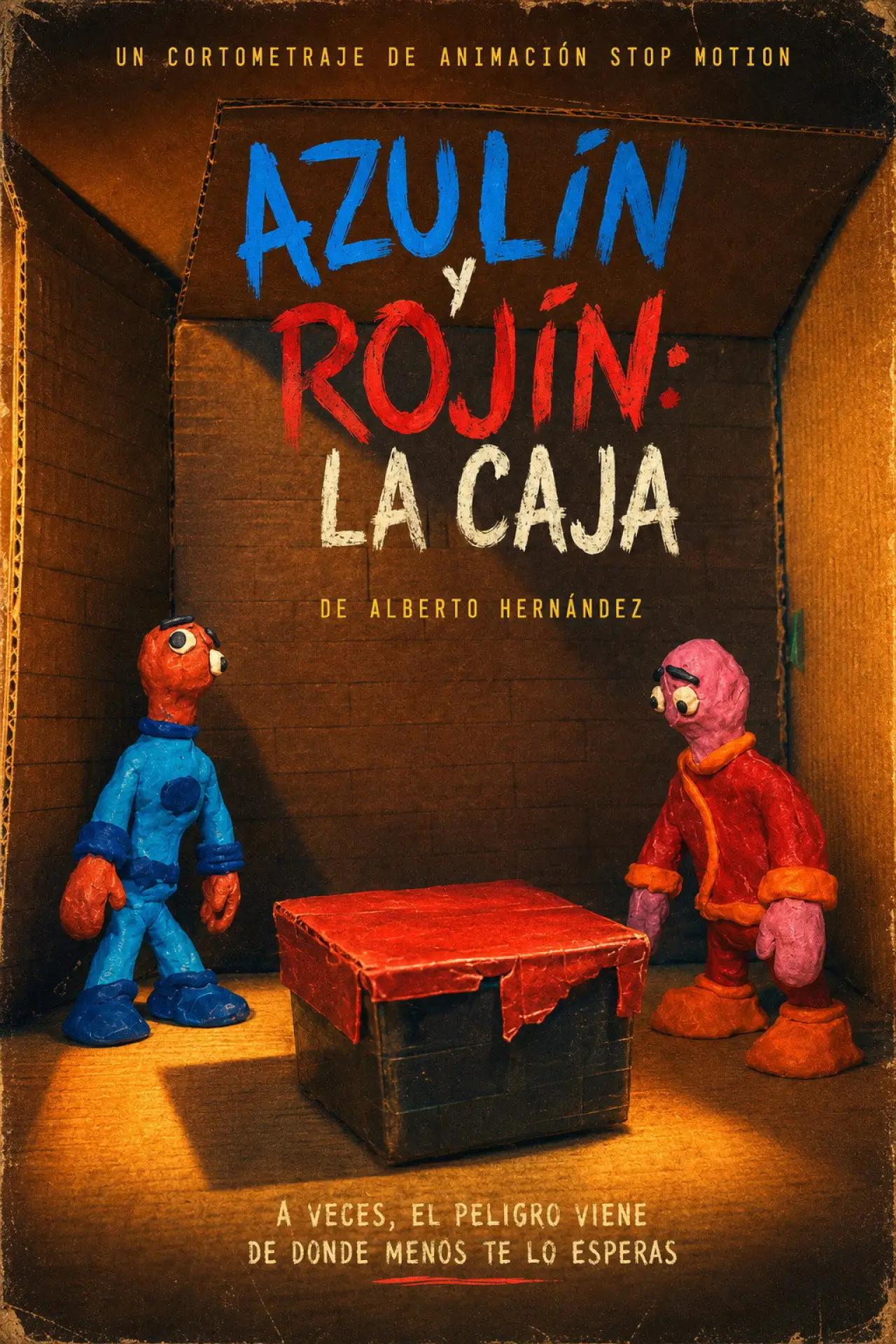 Movie poster "Azulín y Rojín: la caja"