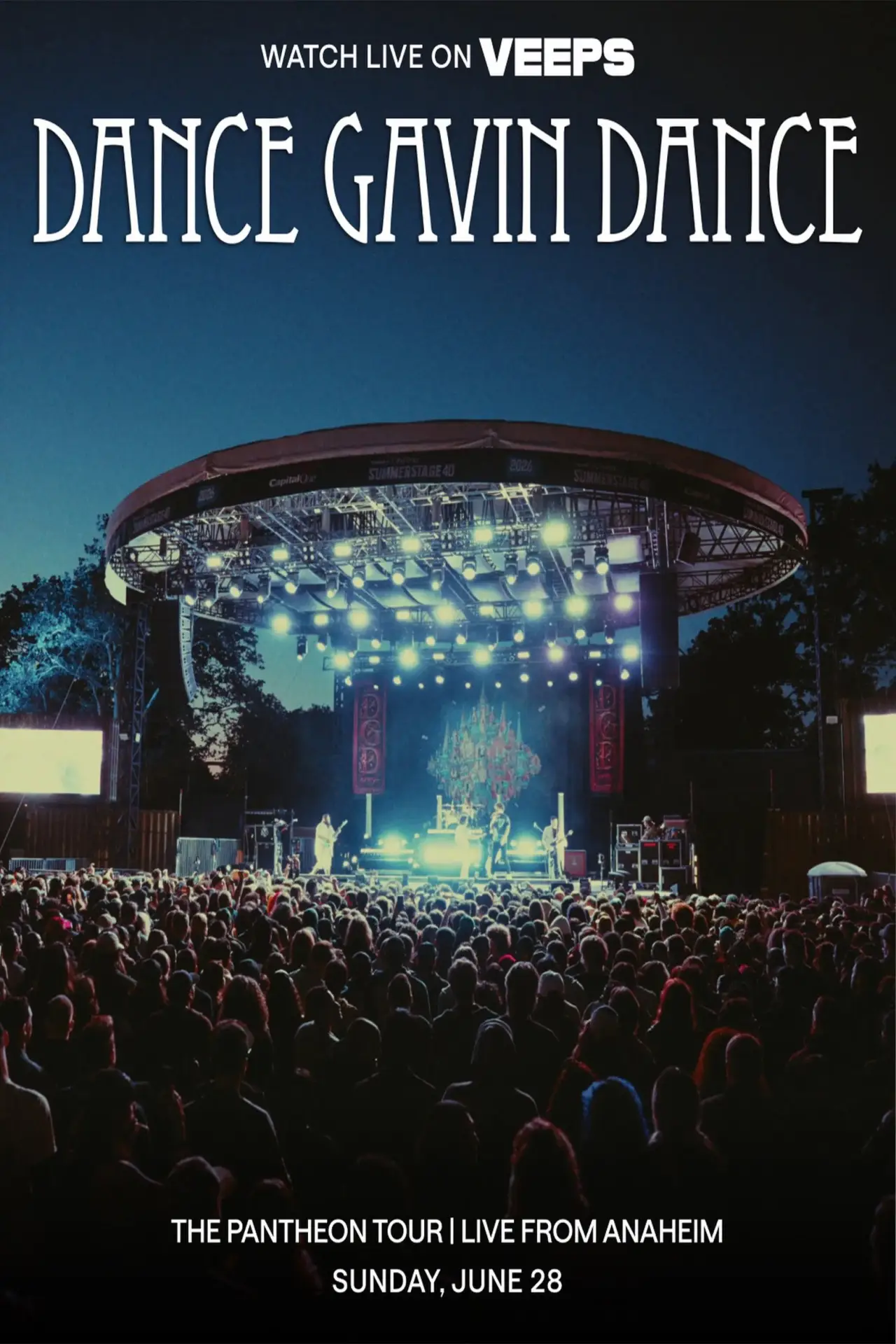 Movie poster "Dance Gavin Dance: The Pantheon Live from Anaheim"