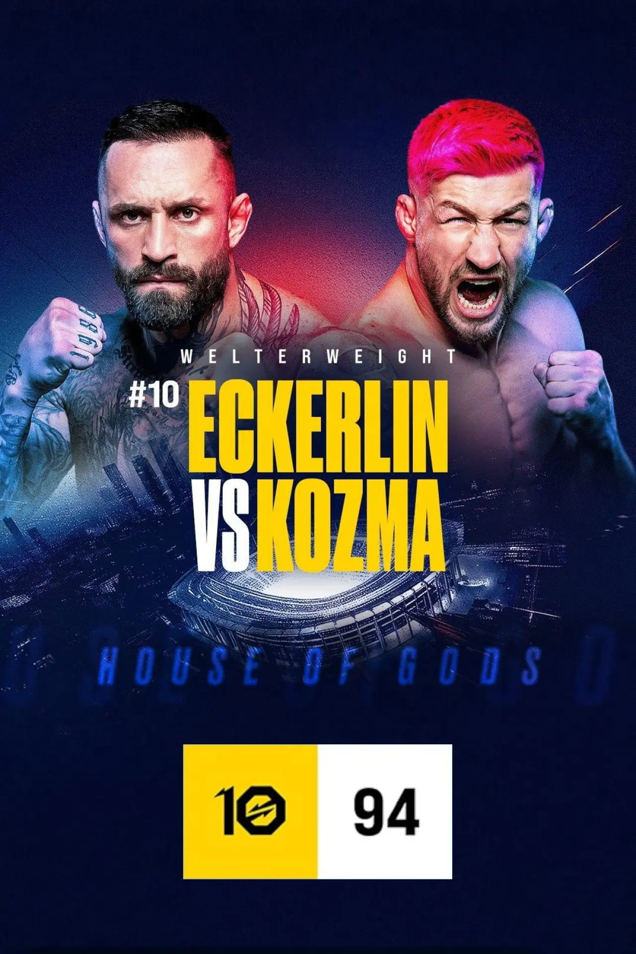 Movie poster "OKTAGON 94: Eckerlin vs. Kozma"