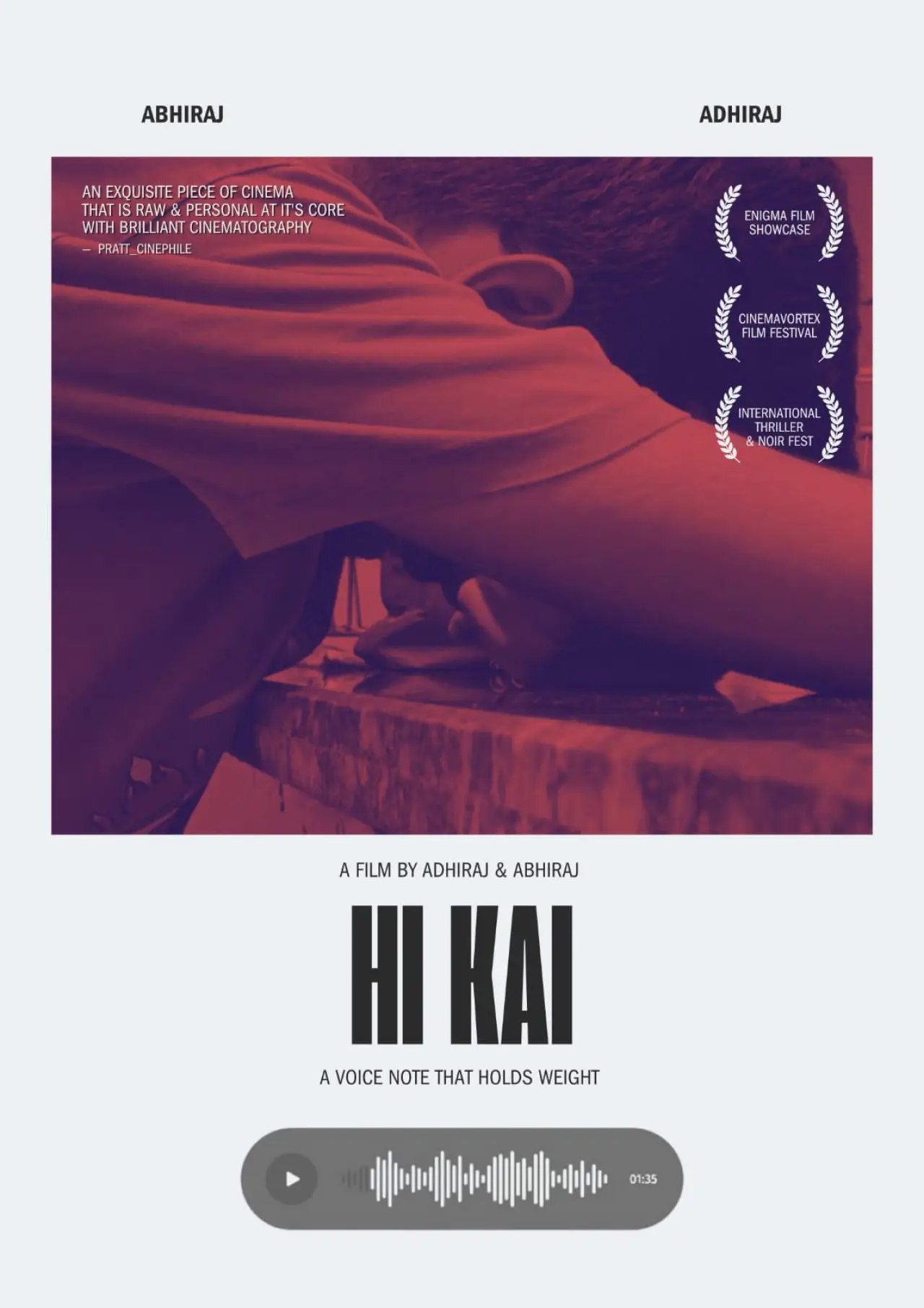 Movie poster "Hi Kai"