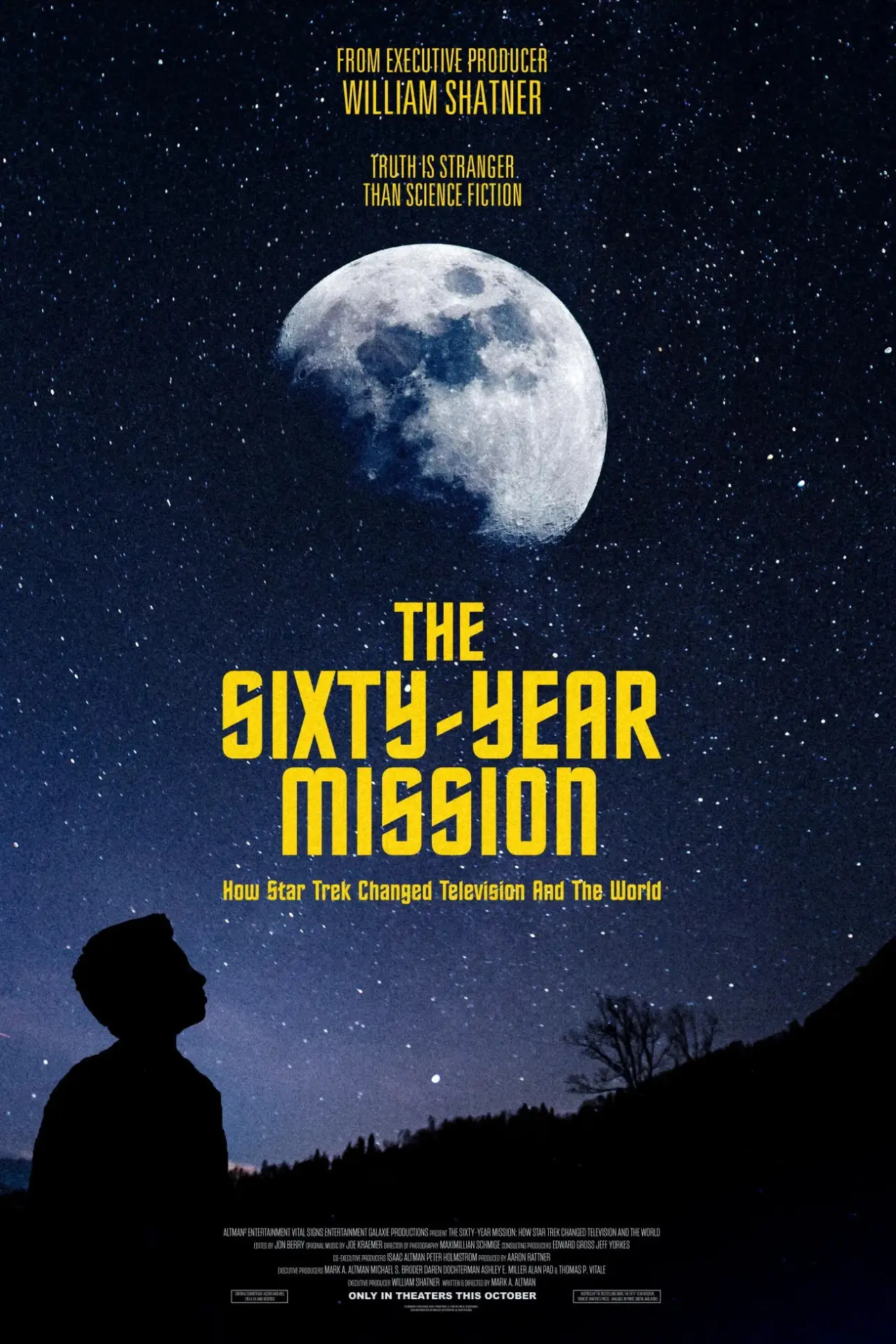 Movie poster "The Sixty Year Mission: How Star Trek Changed Television and the World"