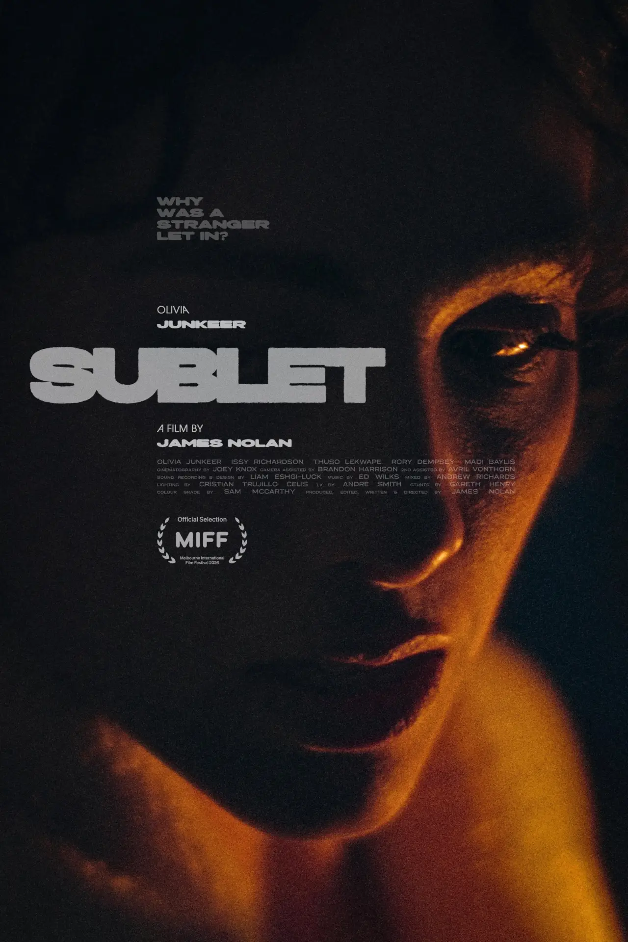 Movie poster "Sublet"