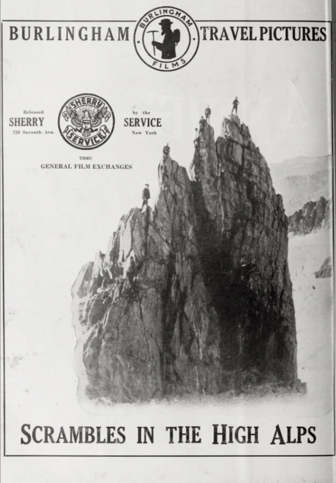 Movie poster "Scrambles in the High Alps"