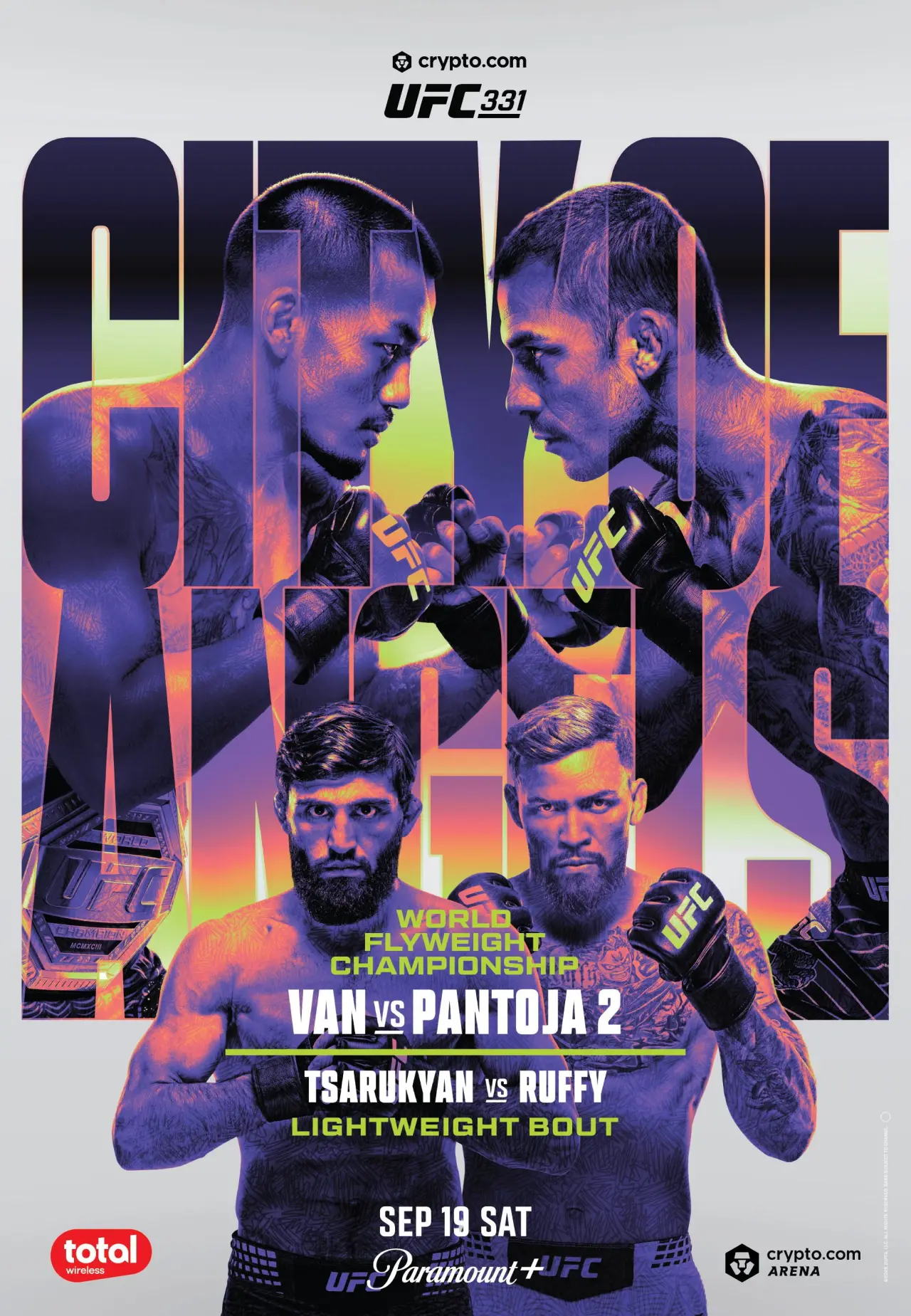 Movie poster "UFC 331: Van vs. Pantoja 2"