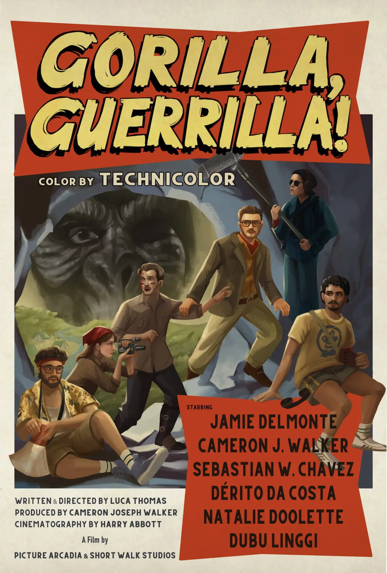 Movie poster "Gorilla, Guerrilla"