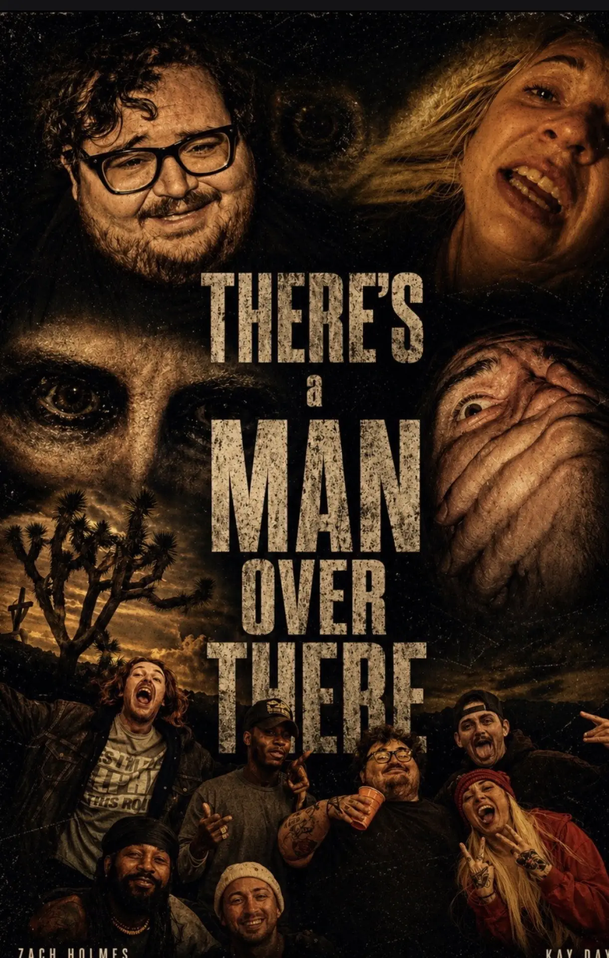 Movie poster "Theres a Man over There"