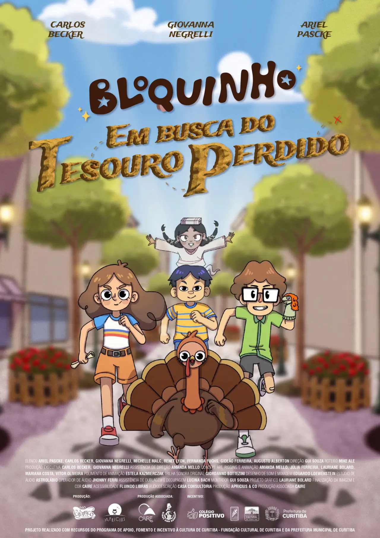 Movie poster "Bloquinho: Em busca do tesouro perdido"