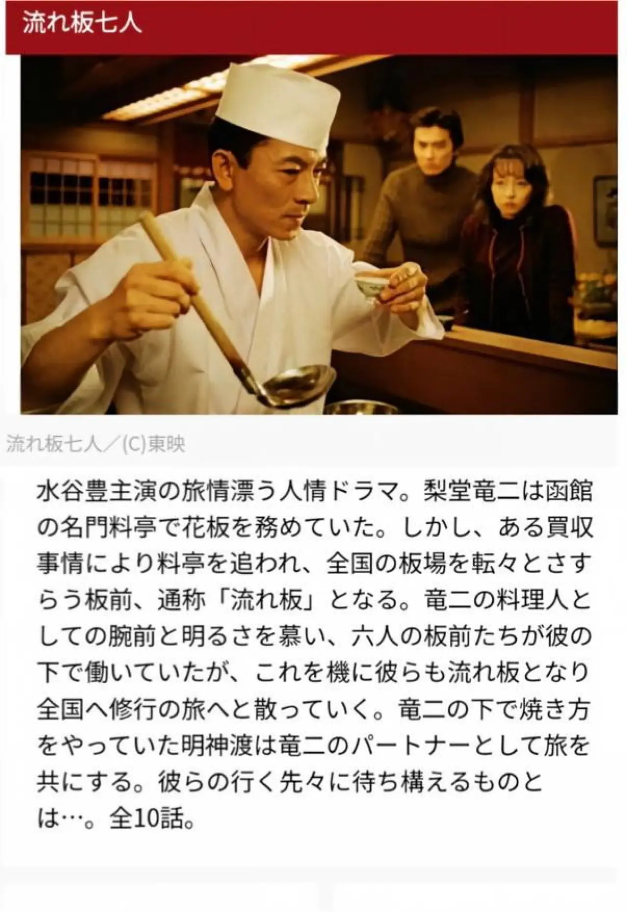 Movie poster "流れ板七人"
