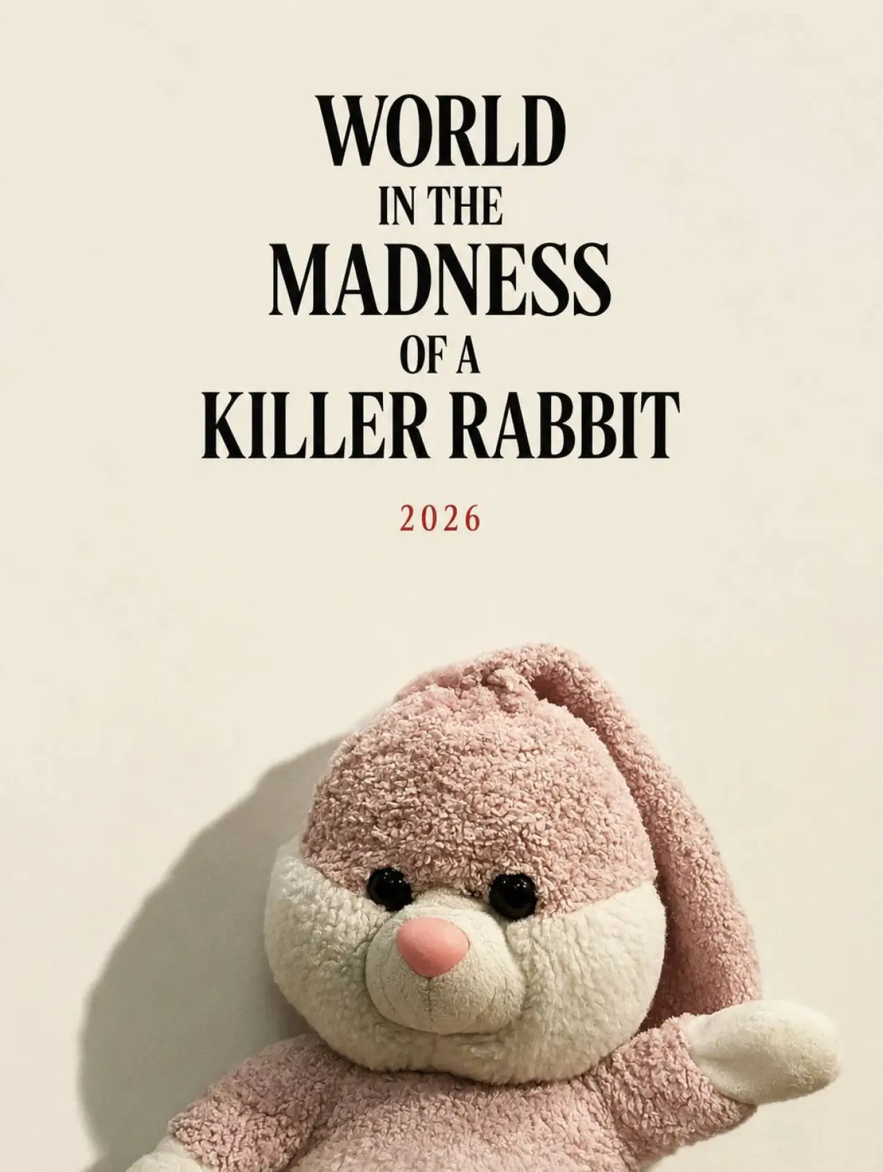 Movie poster "WORLD IN THE MADNESS OF A KILLER RABBIT"