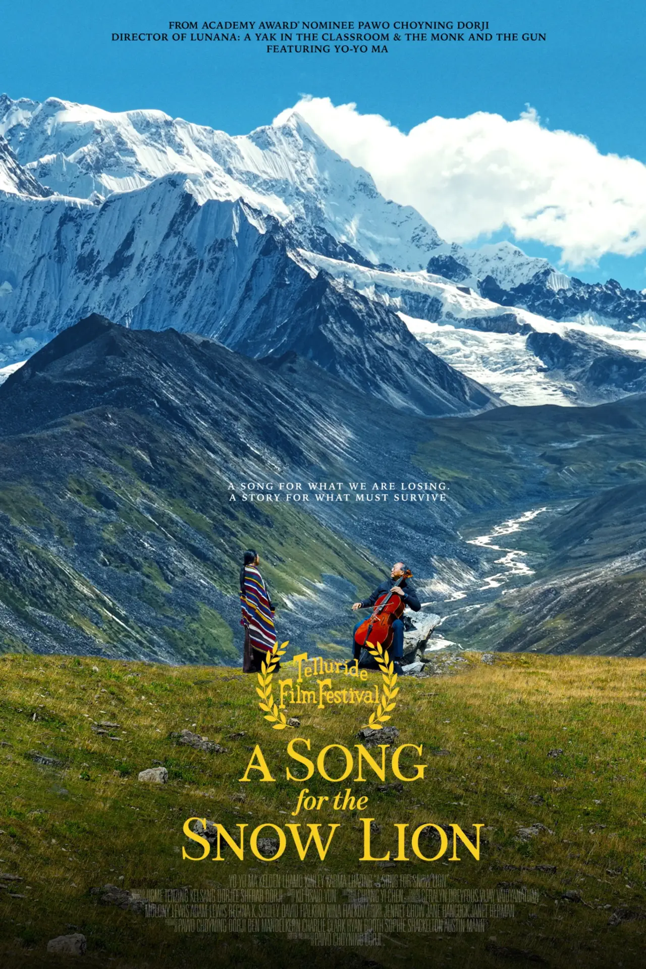 Movie poster "A Song for the Snow Lion"