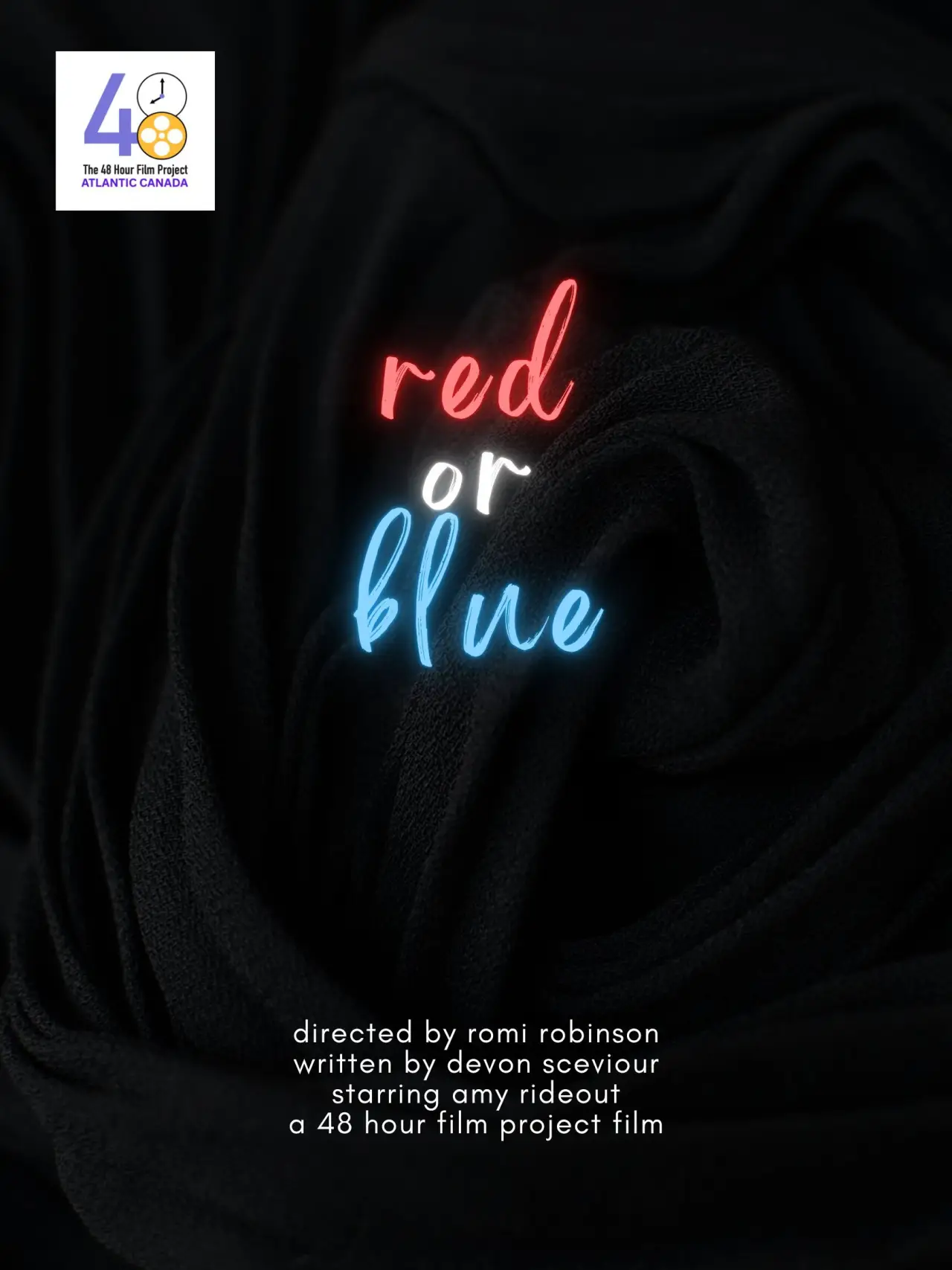 Movie poster "red or blue"