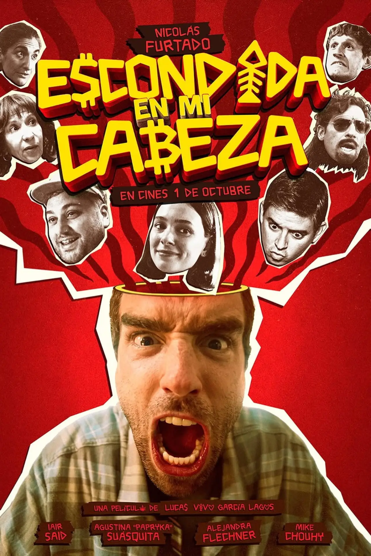 Movie poster "Escondida en mi cabeza"