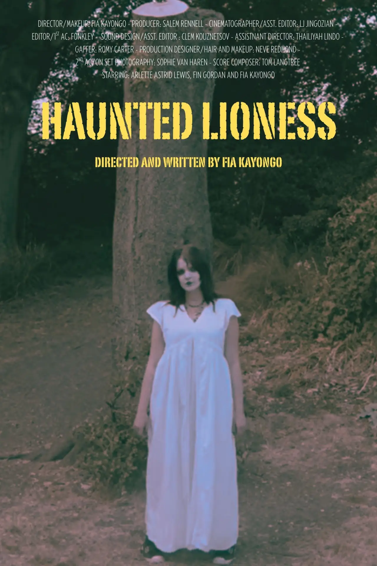 Movie poster "Haunted Lioness"