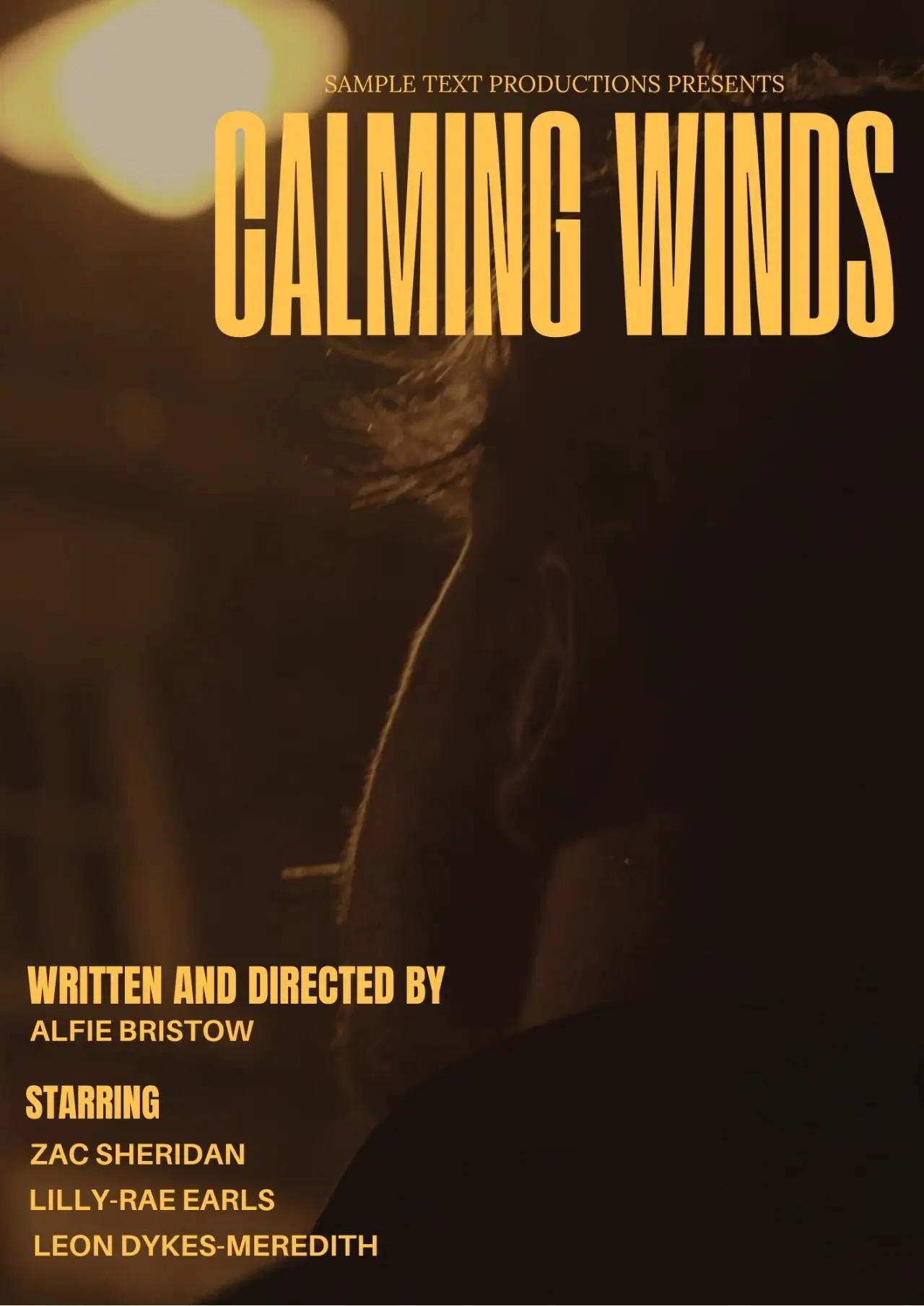 Movie poster "Calming Winds"
