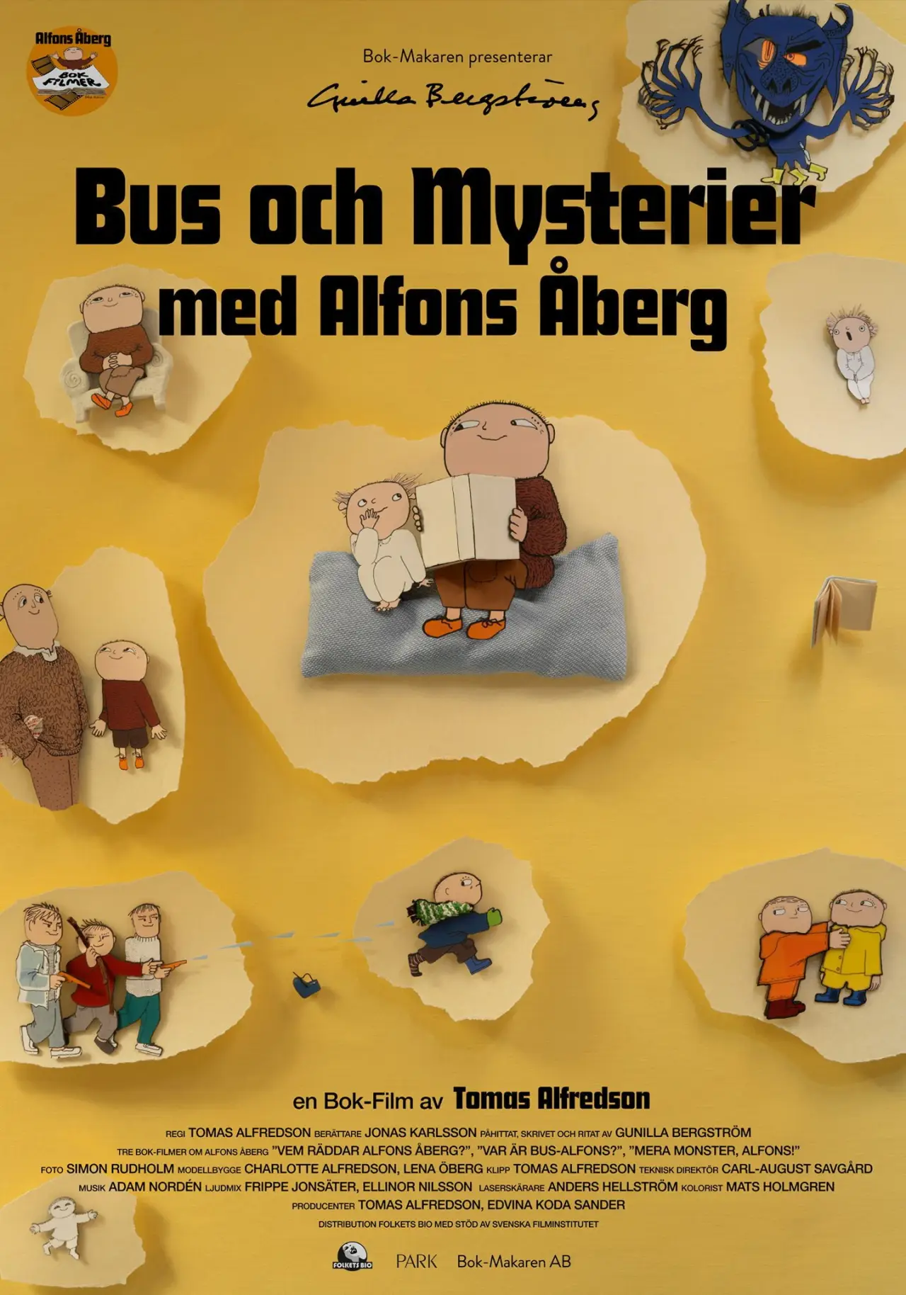 Movie poster "Bus och mysterier med Alfons Åberg"