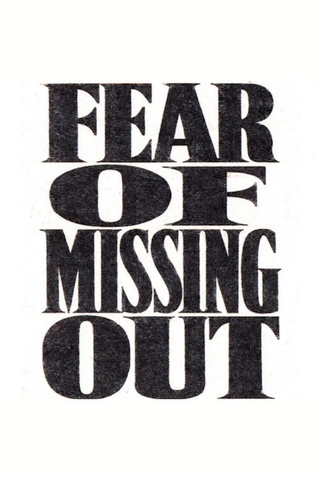 Movie poster "FOMO (Fear of Missing Out)"