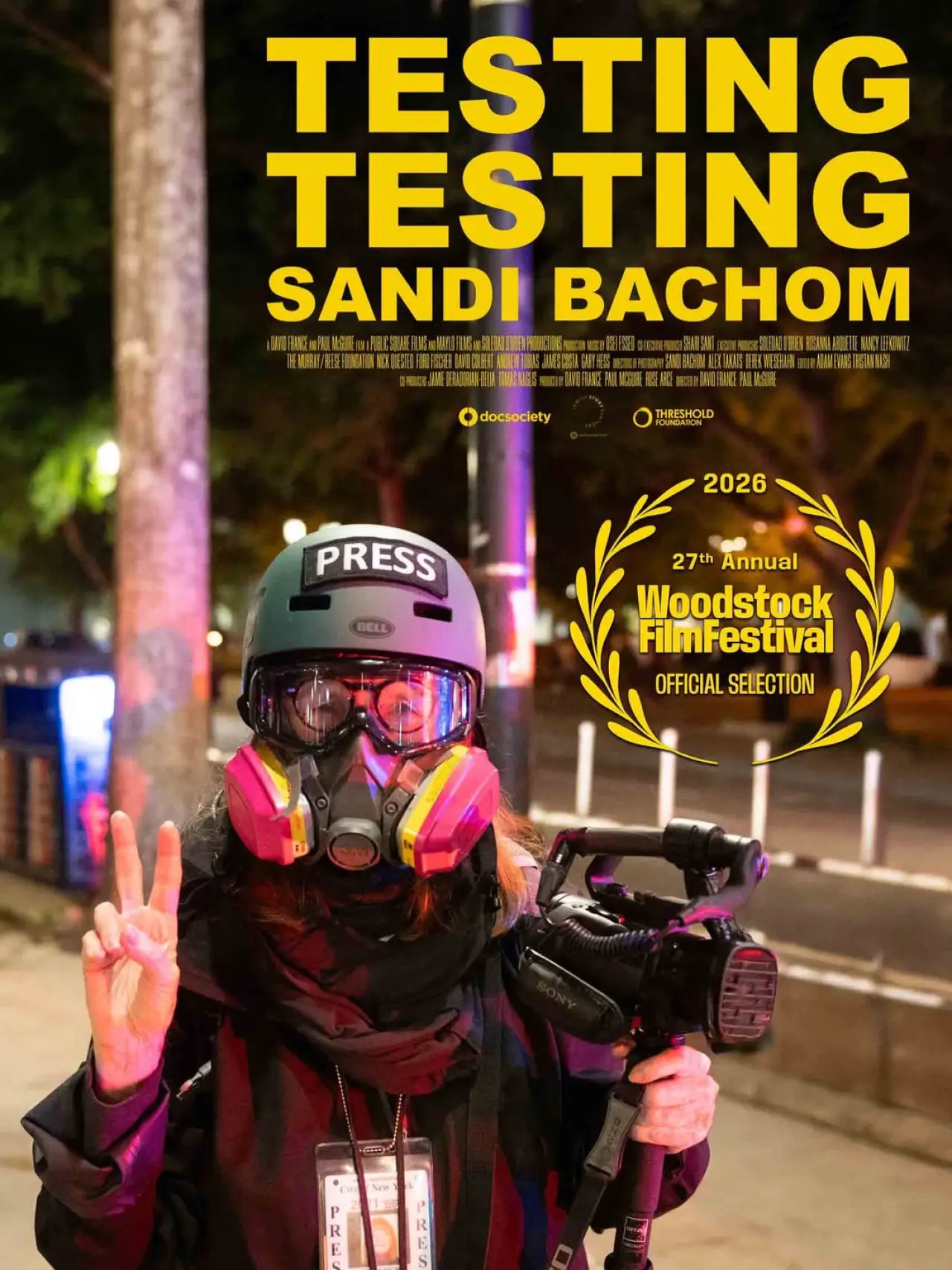 Movie poster "Testing Testing Sandi Bachom"