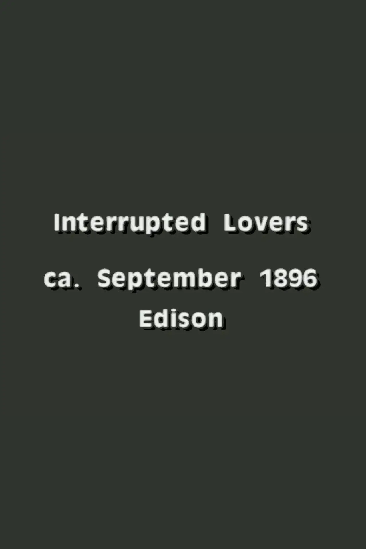 Movie poster "Interrupted Lovers"