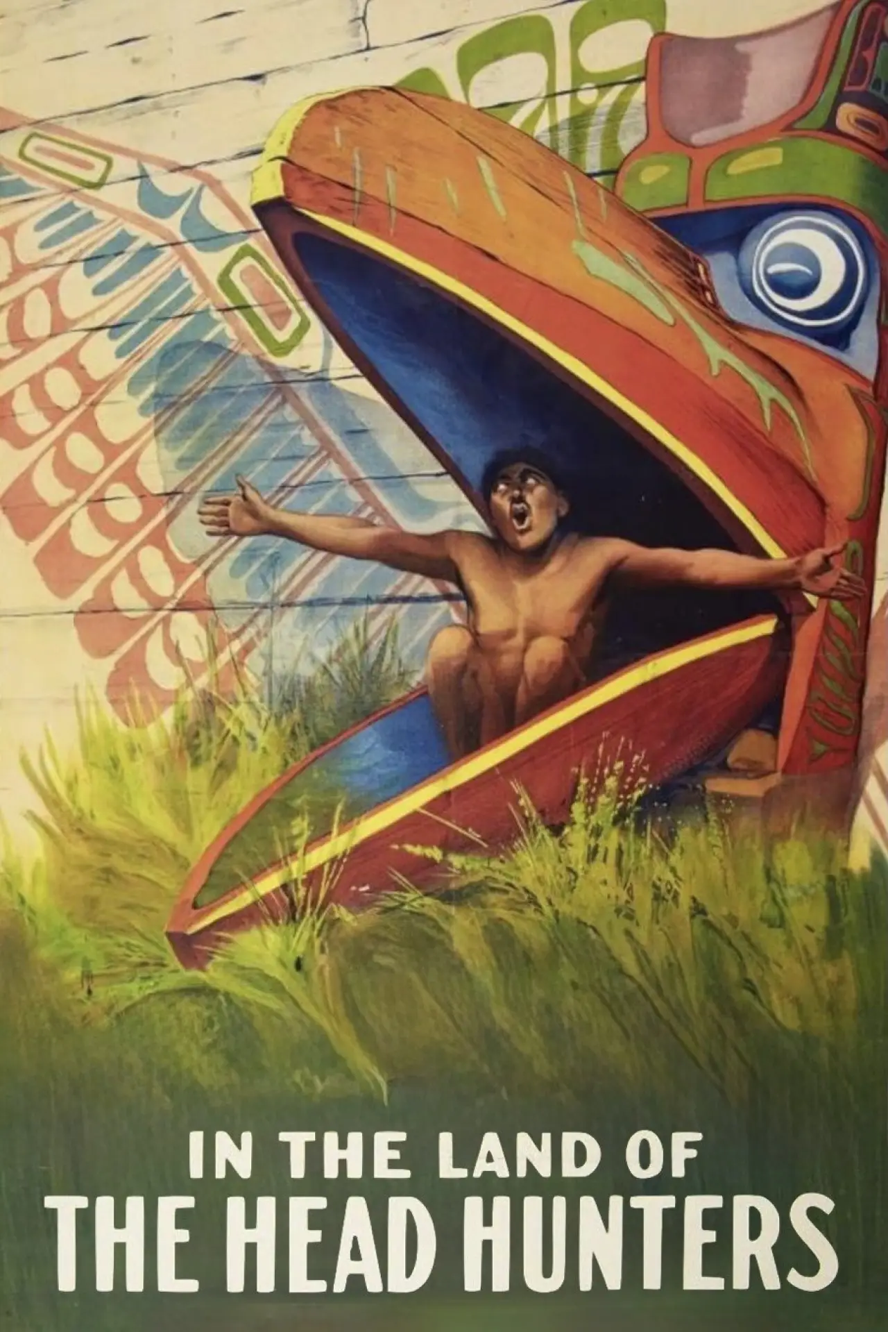 Movie poster "In the Land of the Head Hunters"