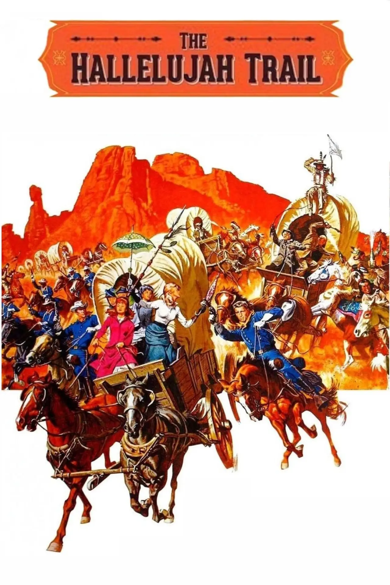 Movie poster "The Hallelujah Trail"