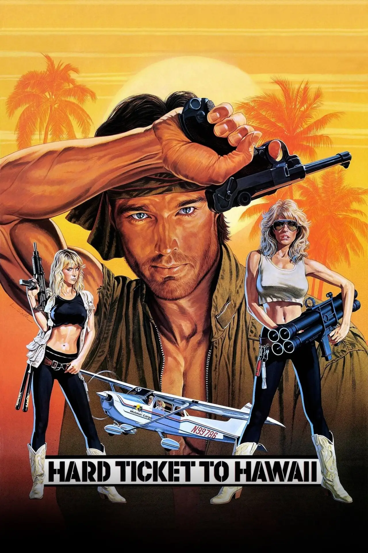 Movie poster "Hard Ticket to Hawaii"