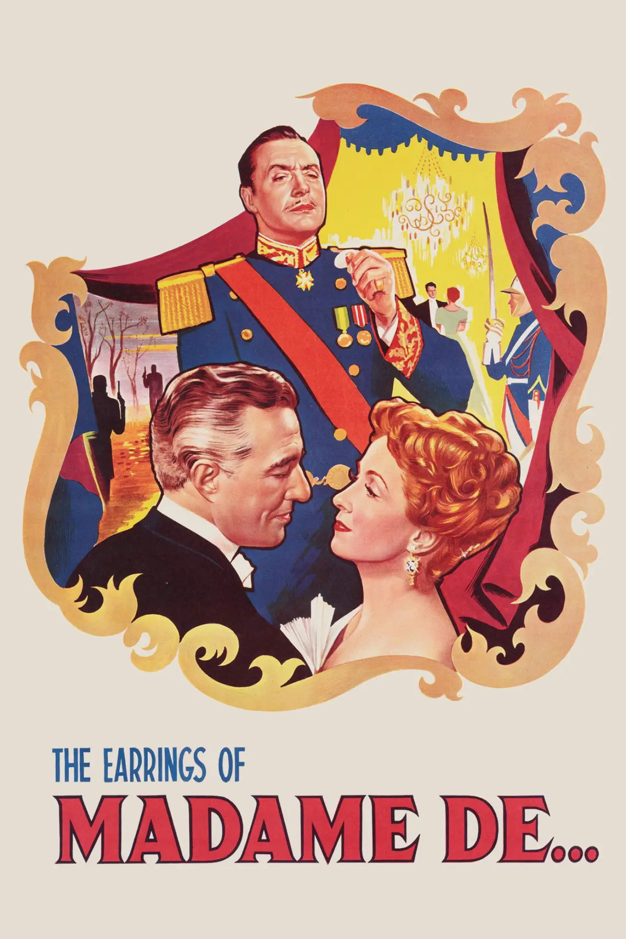 Movie poster "The Earrings of Madame de..."