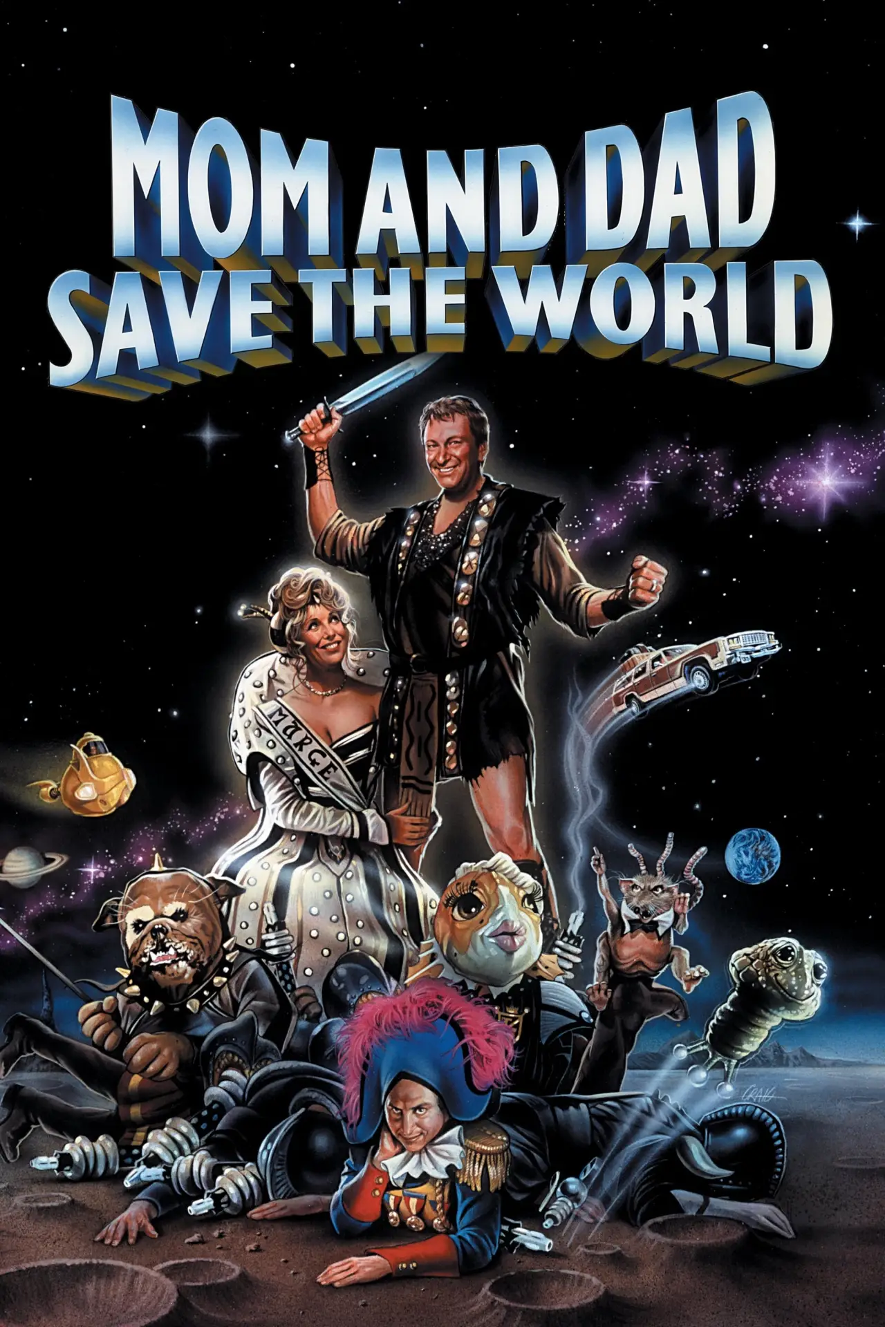 Movie poster "Mom and Dad Save the World"