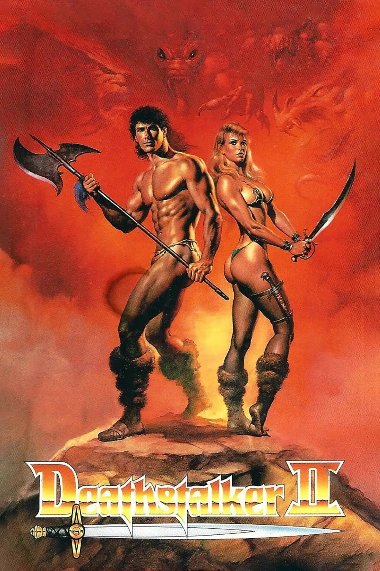 Movie poster "Deathstalker II: Duel of the Titans"