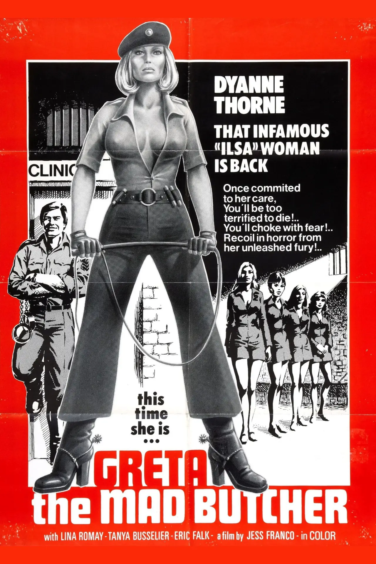 Movie poster "Greta, the Mad Butcher"
