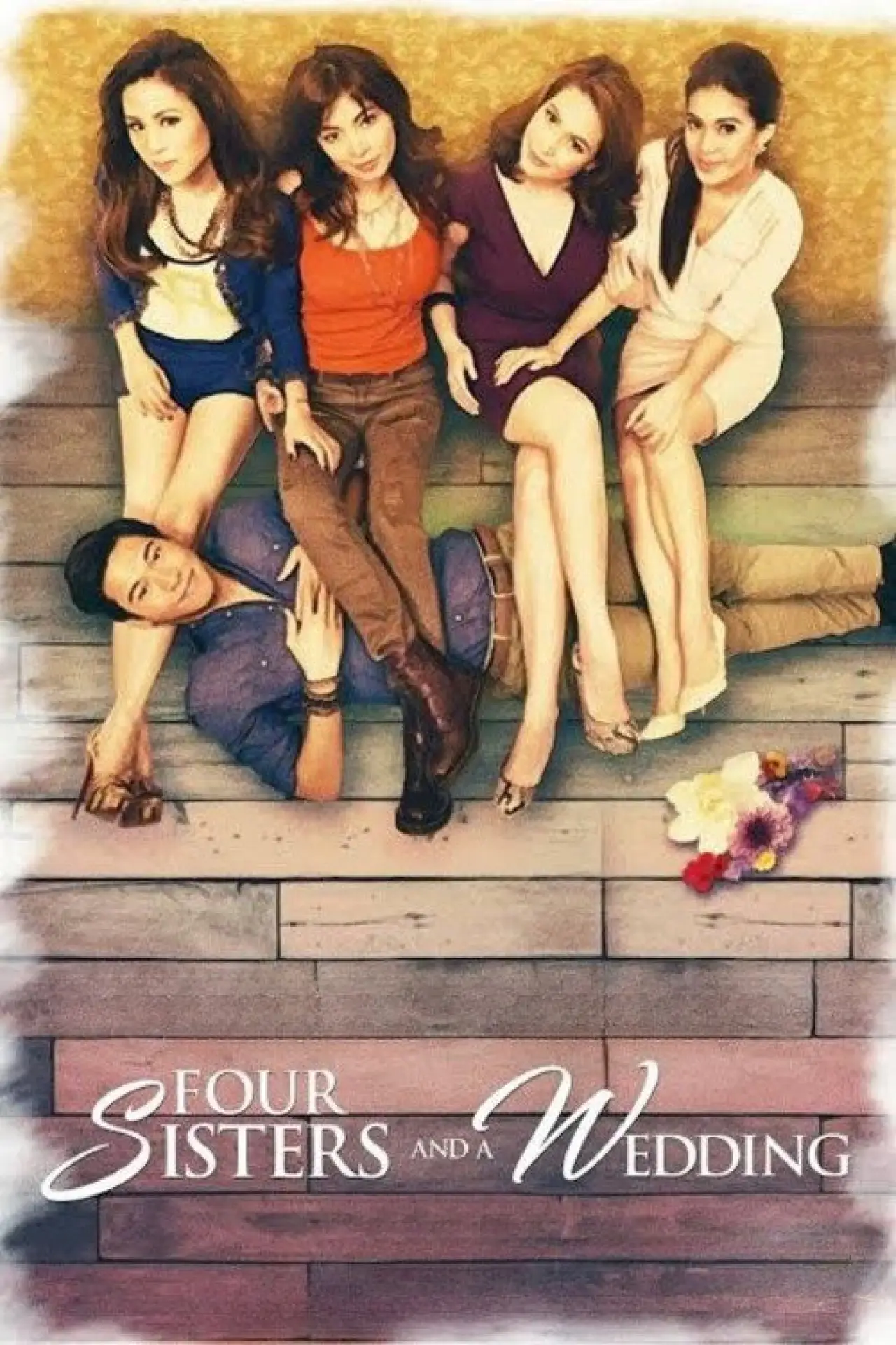 Movie poster "Four Sisters and a Wedding"