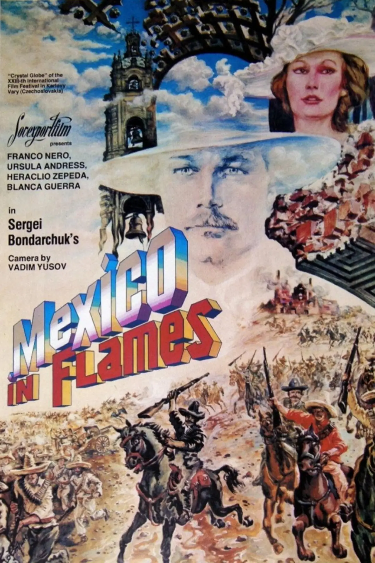 Movie poster "Red Bells Part I: Mexico in Flames"