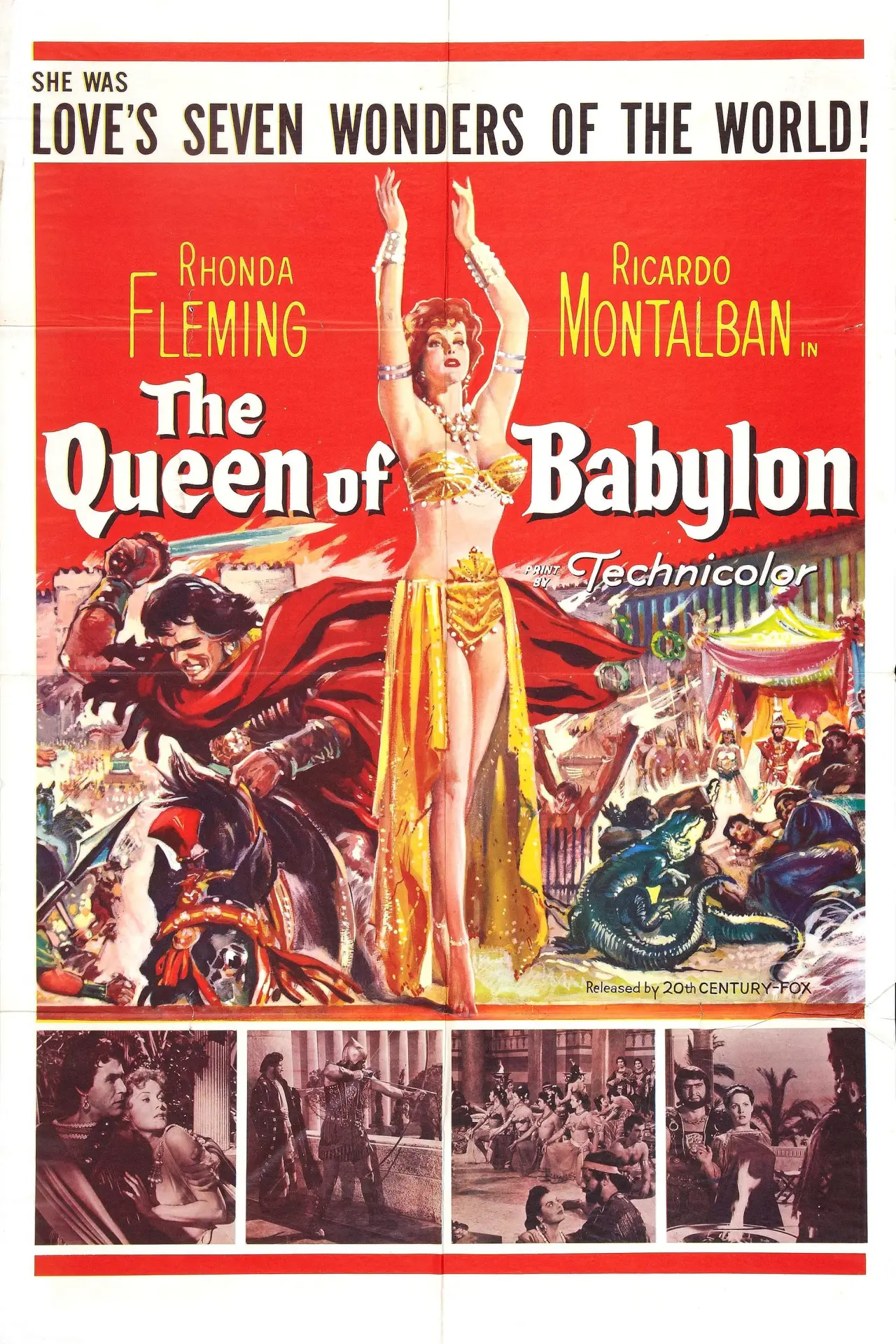 Movie poster "The Queen of Babylon"